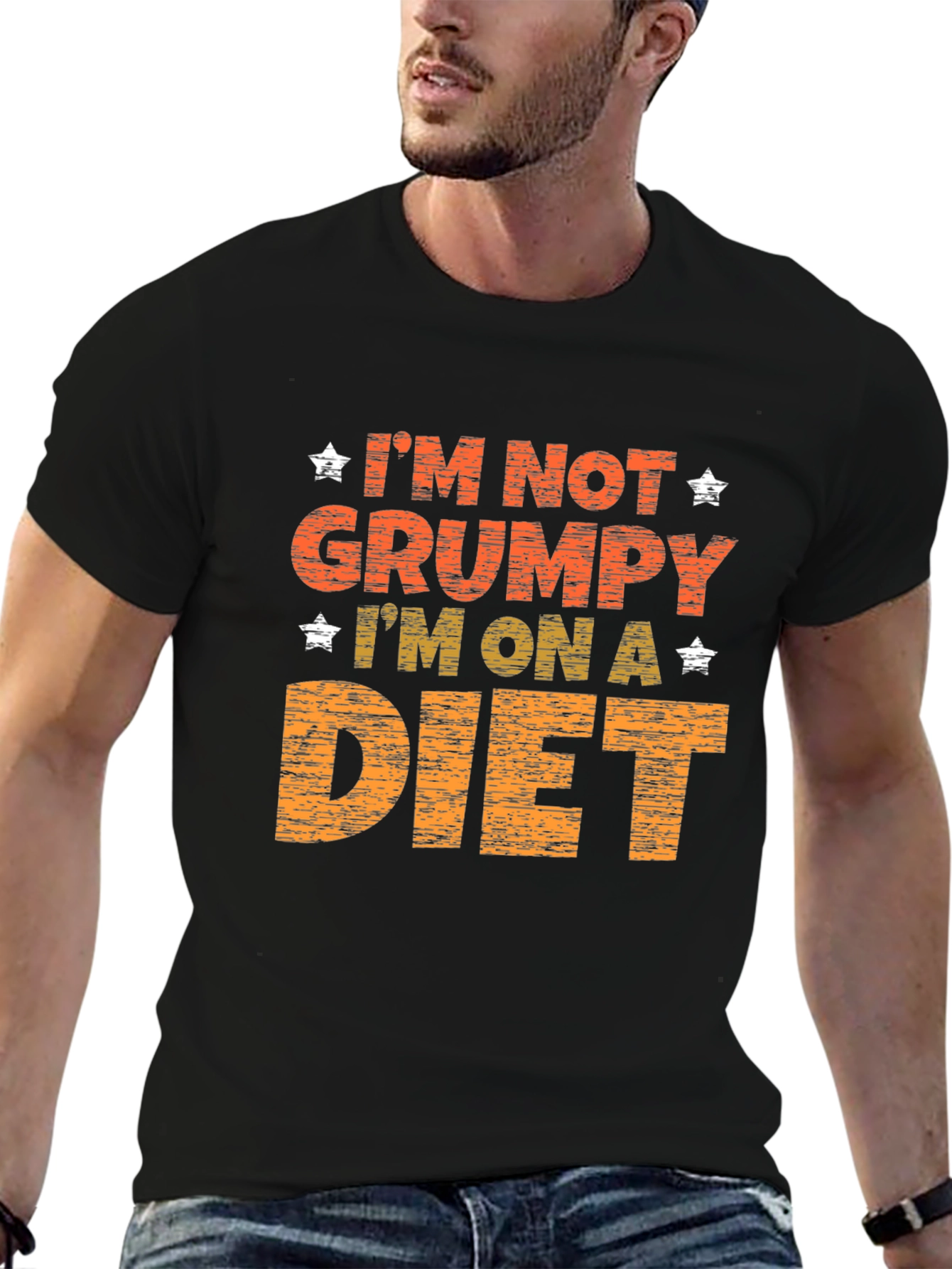 Grumpy on a Diet Graphic Print Tee