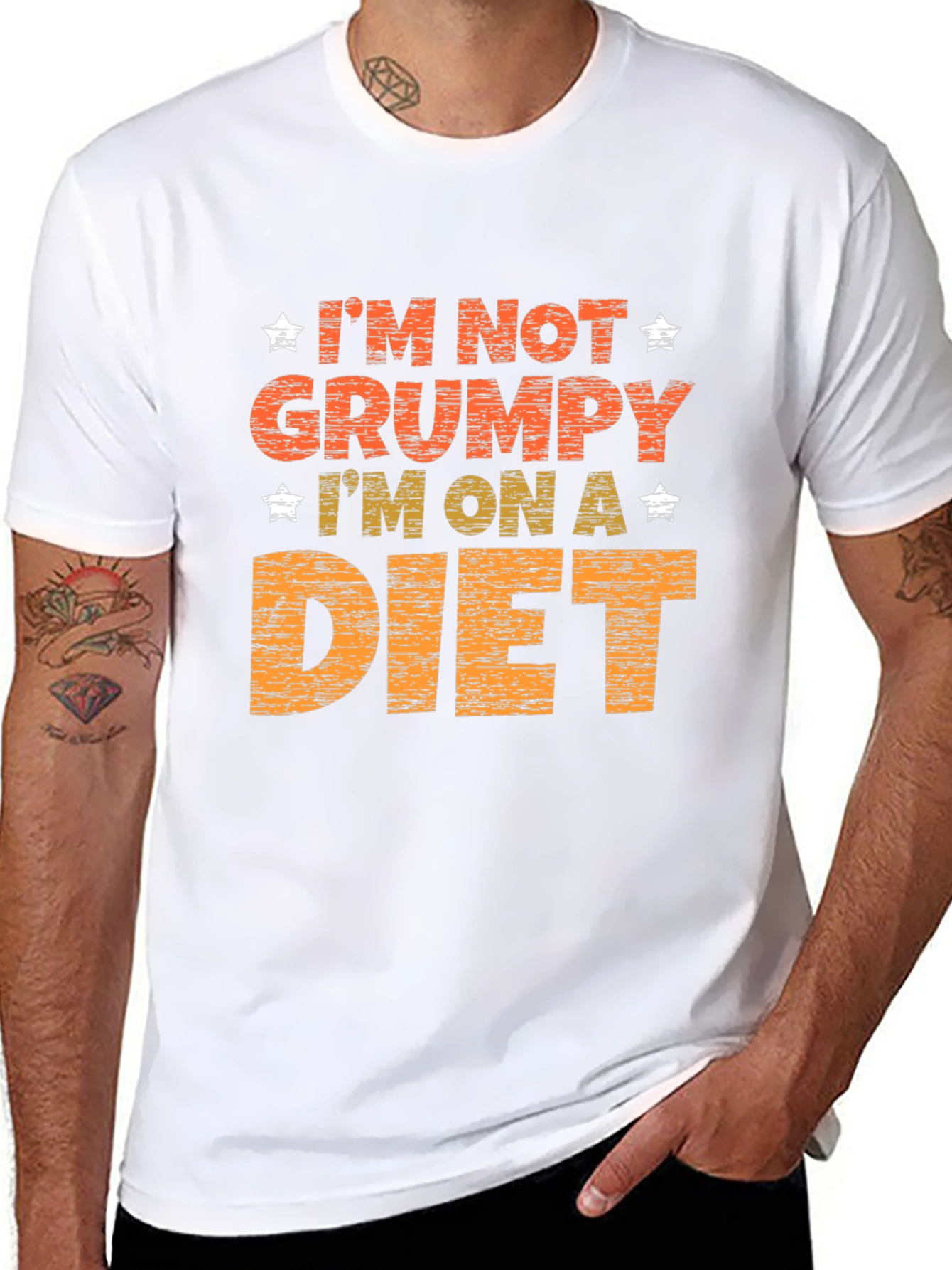 Grumpy on a Diet Graphic Print Tee