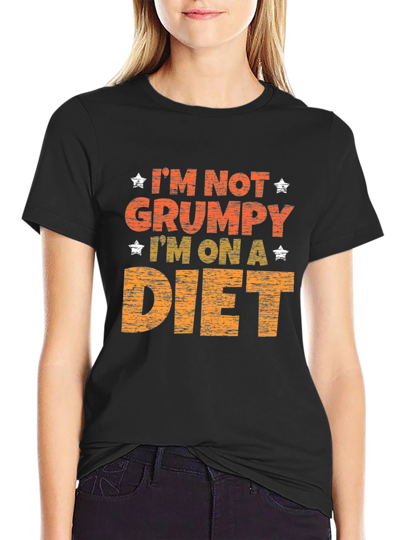 Grumpy on a Diet Graphic Print Tee