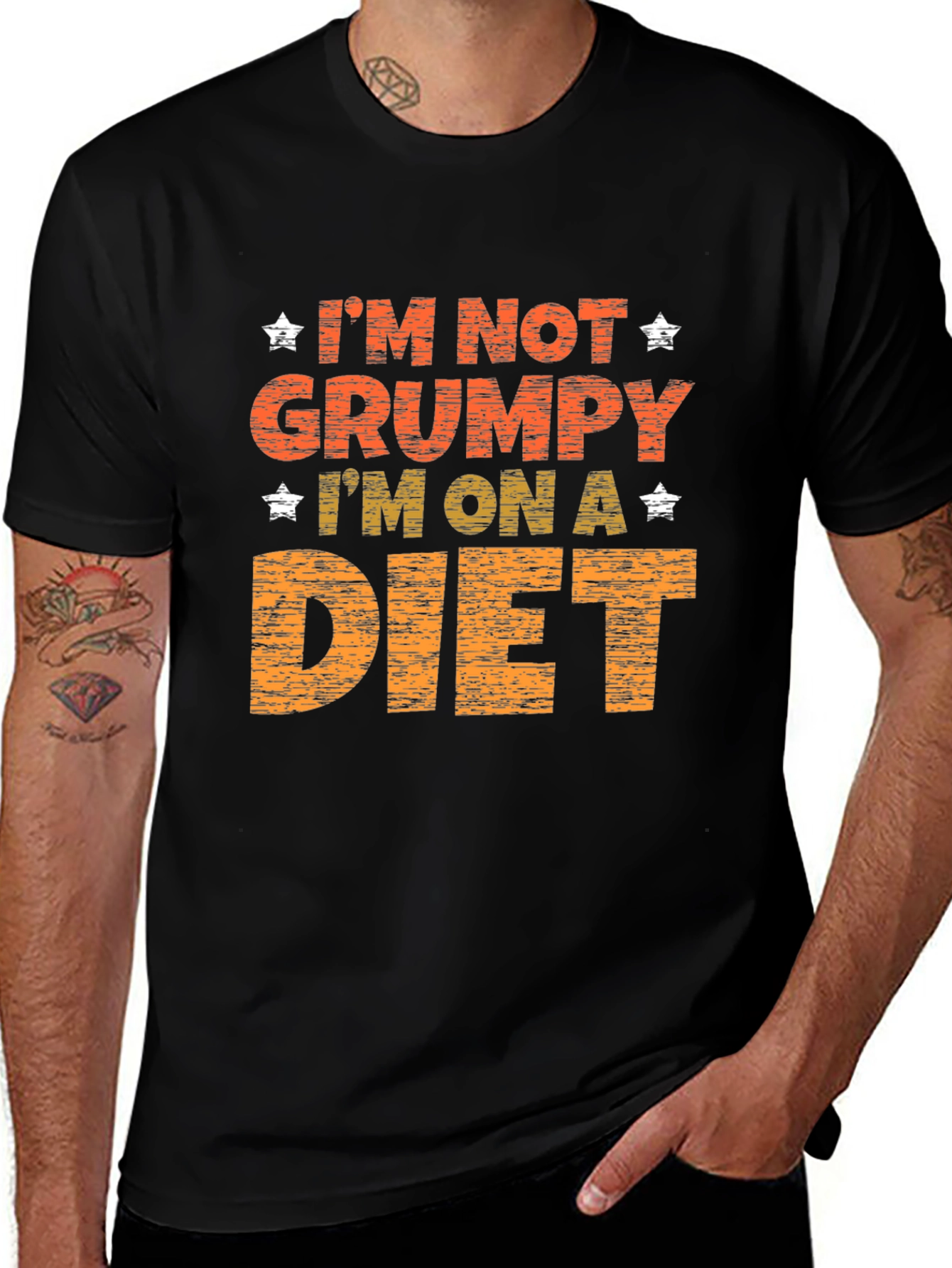 Grumpy on a Diet Graphic Print Tee
