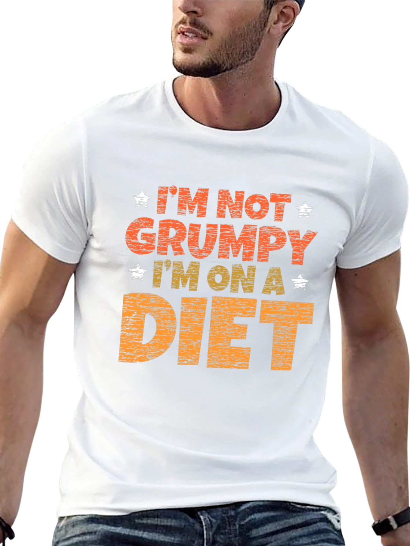 Grumpy on a Diet Graphic Print Tee
