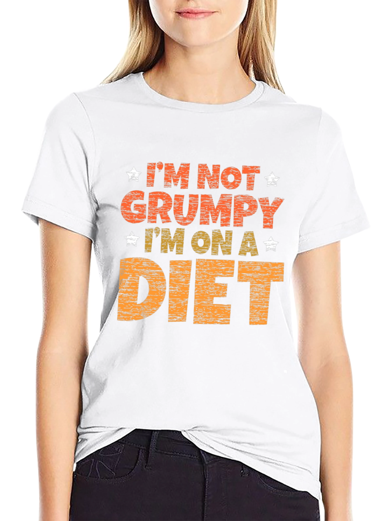 Grumpy on a Diet Graphic Print Tee