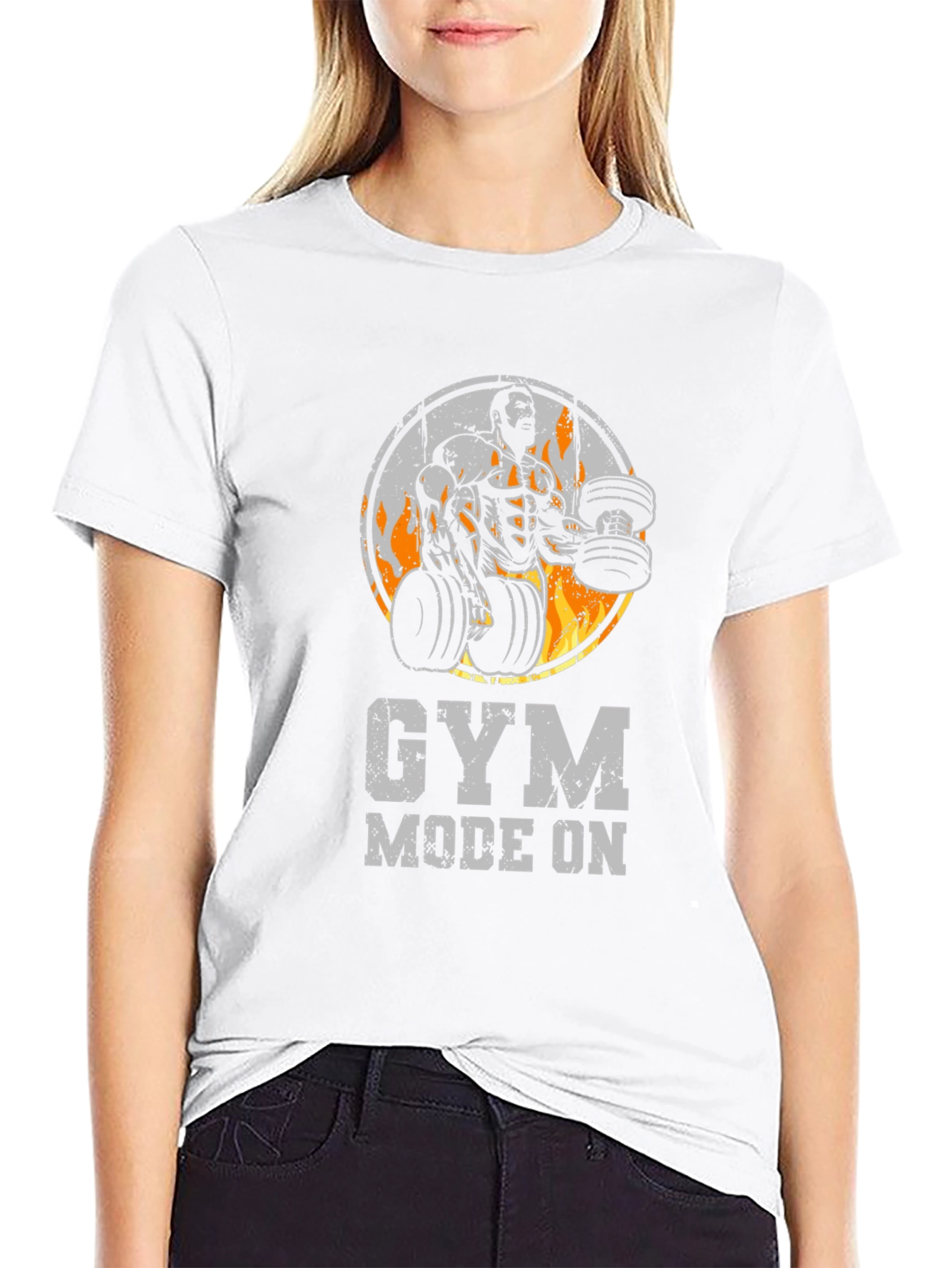 Gym Mode On Black T-Shirt