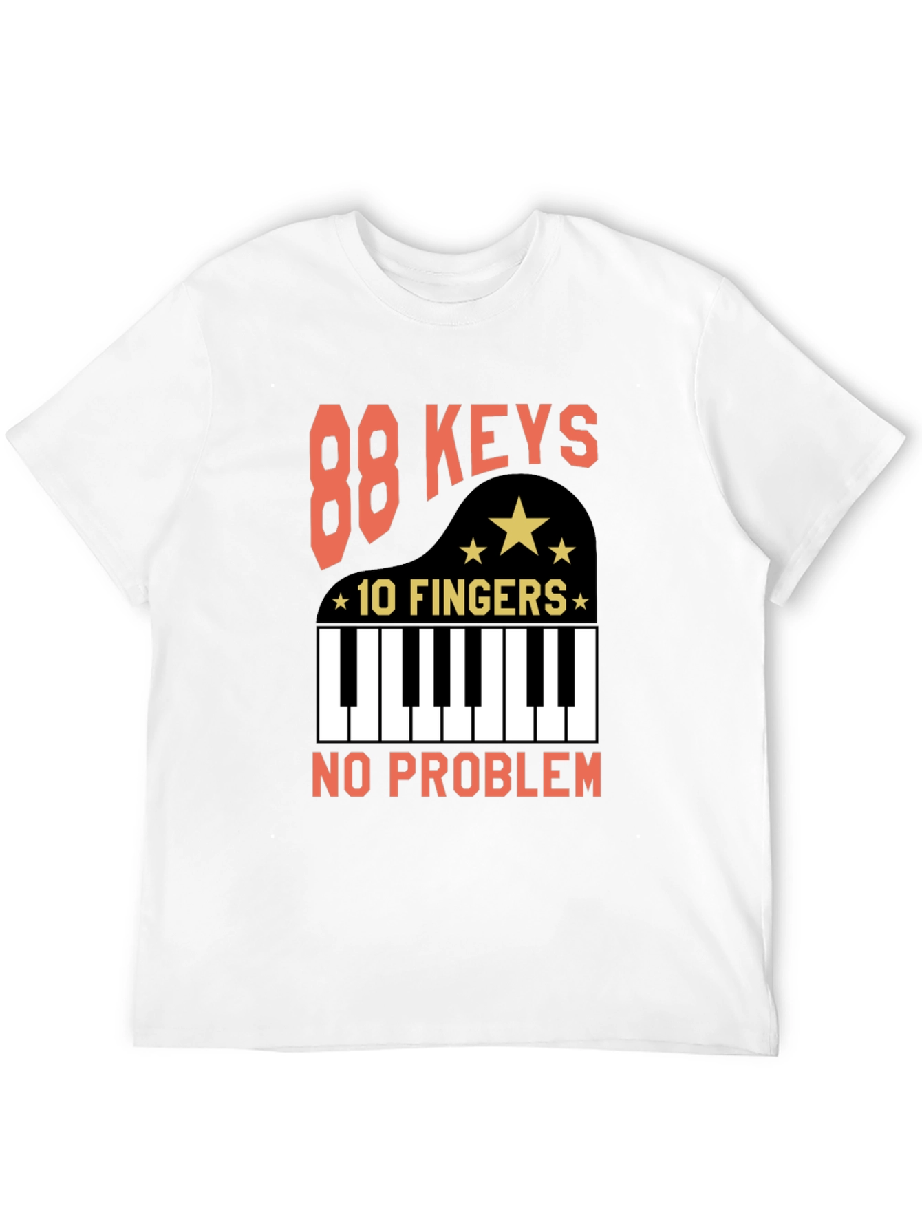 88 Keys 10 Fingers T-Shirt - Piano Player Tee