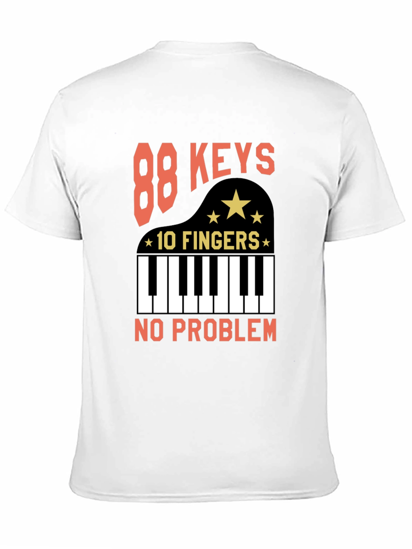 88 Keys 10 Fingers T-Shirt - Piano Player Tee