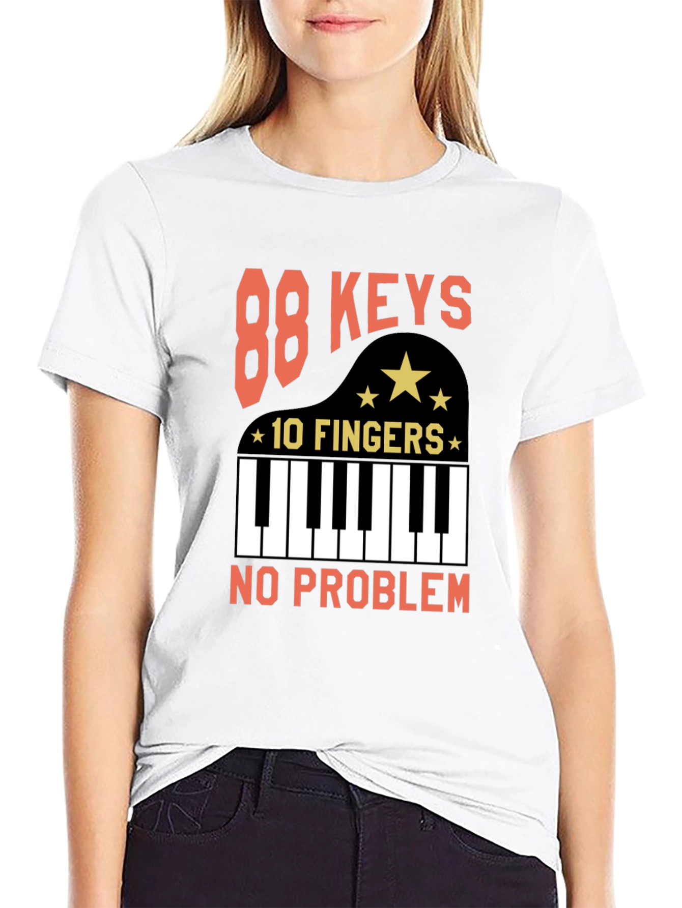 88 Keys 10 Fingers T-Shirt - Piano Player Tee