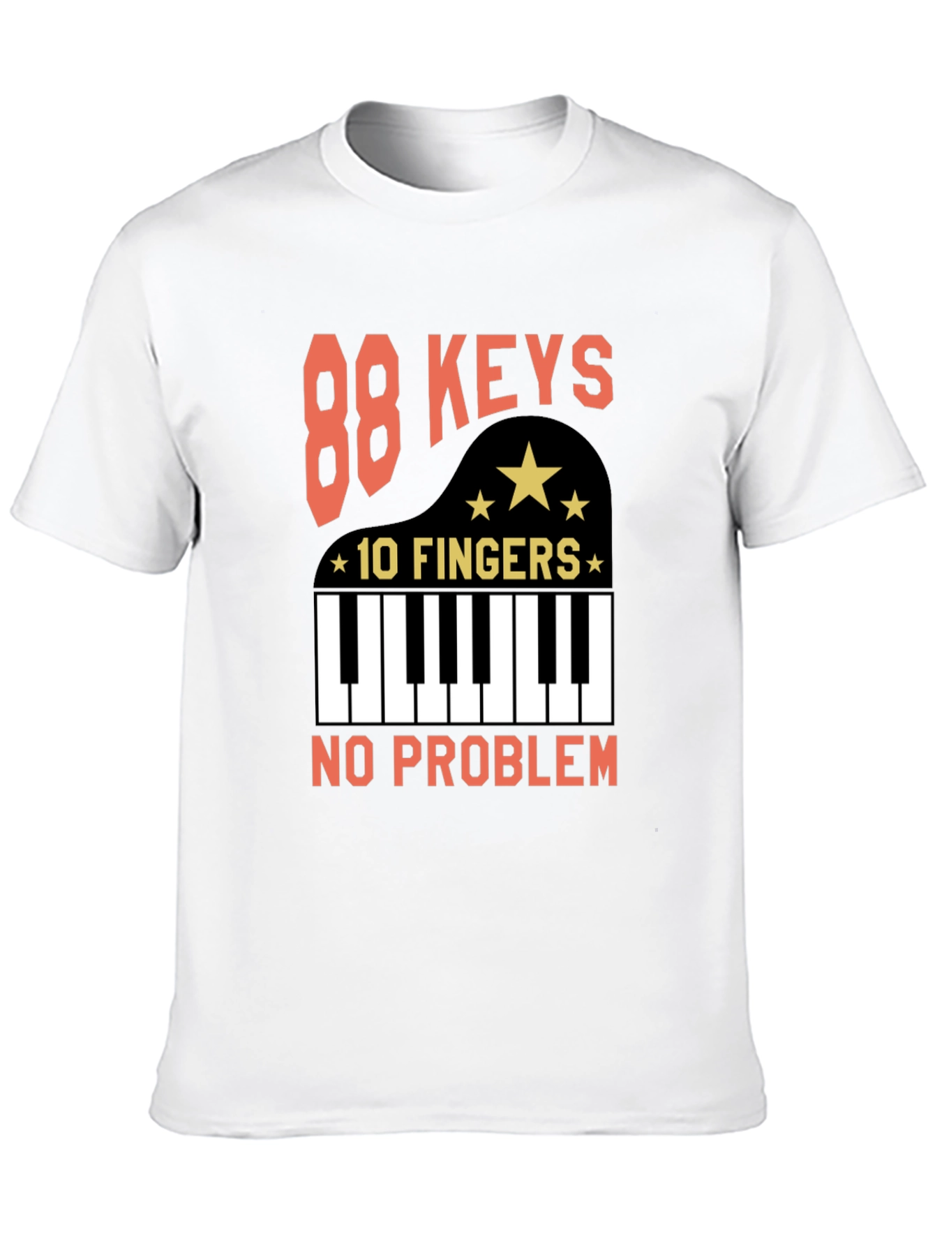88 Keys 10 Fingers T-Shirt - Piano Player Tee