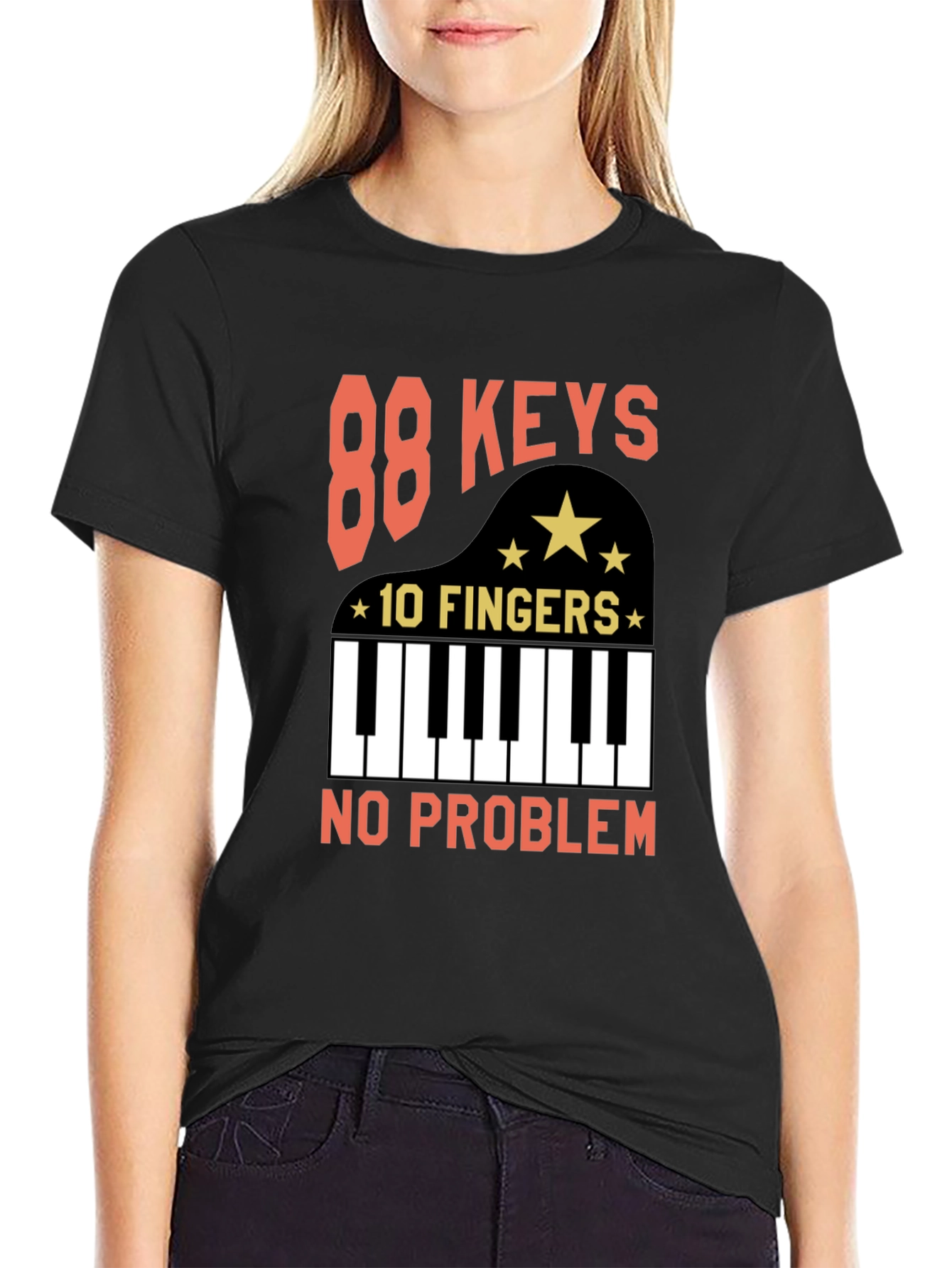 88 Keys 10 Fingers T-Shirt - Piano Player Tee