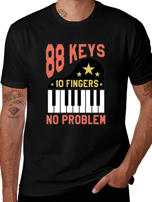 88 Keys 10 Fingers T-Shirt - Piano Player Tee