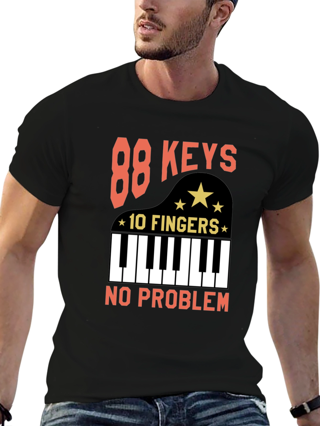 88 Keys 10 Fingers T-Shirt - Piano Player Tee