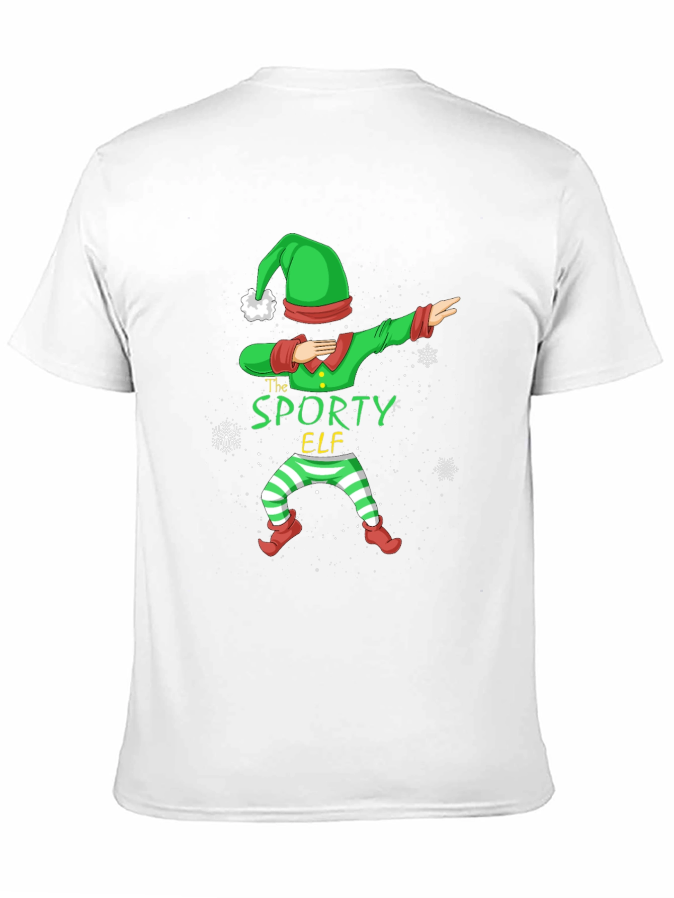 Sporty Elf Dabbing Christmas T-Shirt