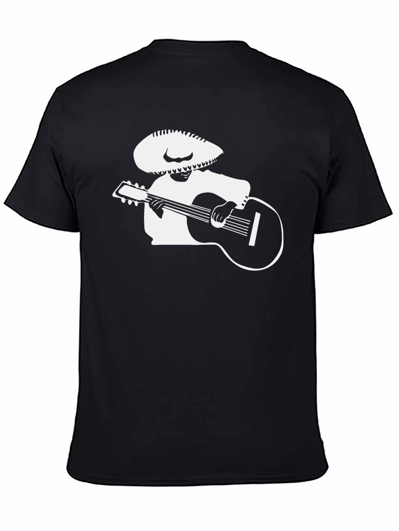 Mariachi Musician Graphic Tee - Black