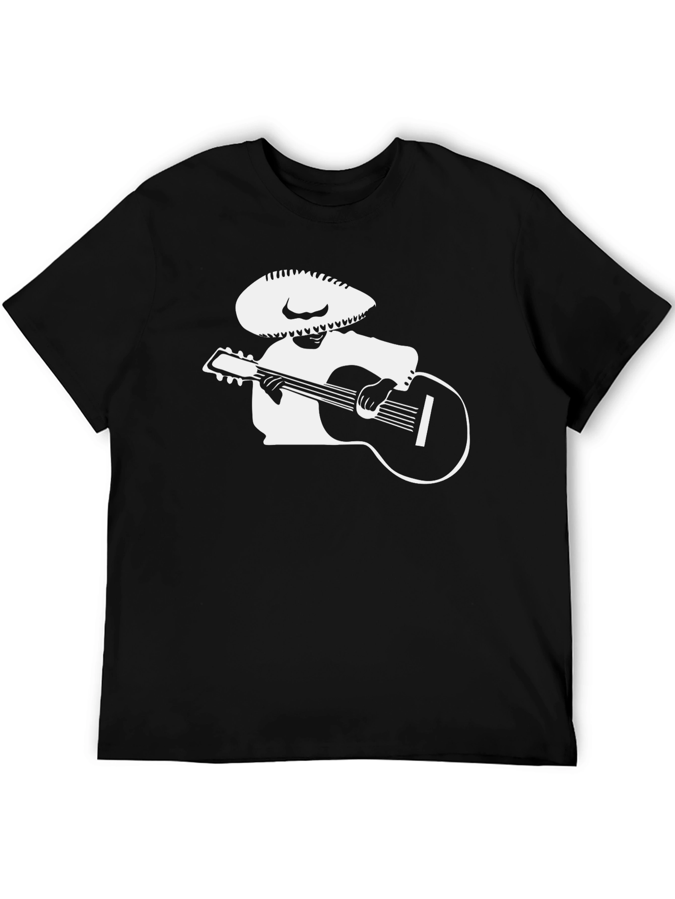 Mariachi Musician Graphic Tee - Black