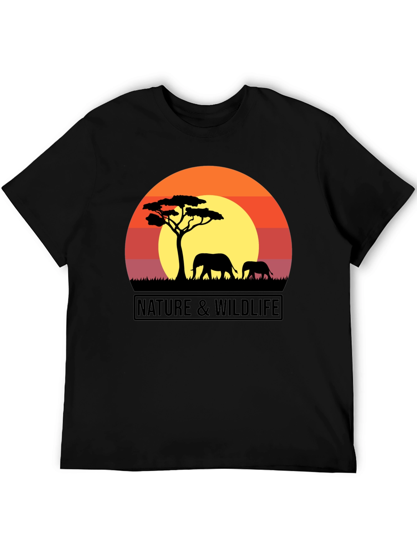 Nature & Wildlife Sunset Graphic T-Shirt