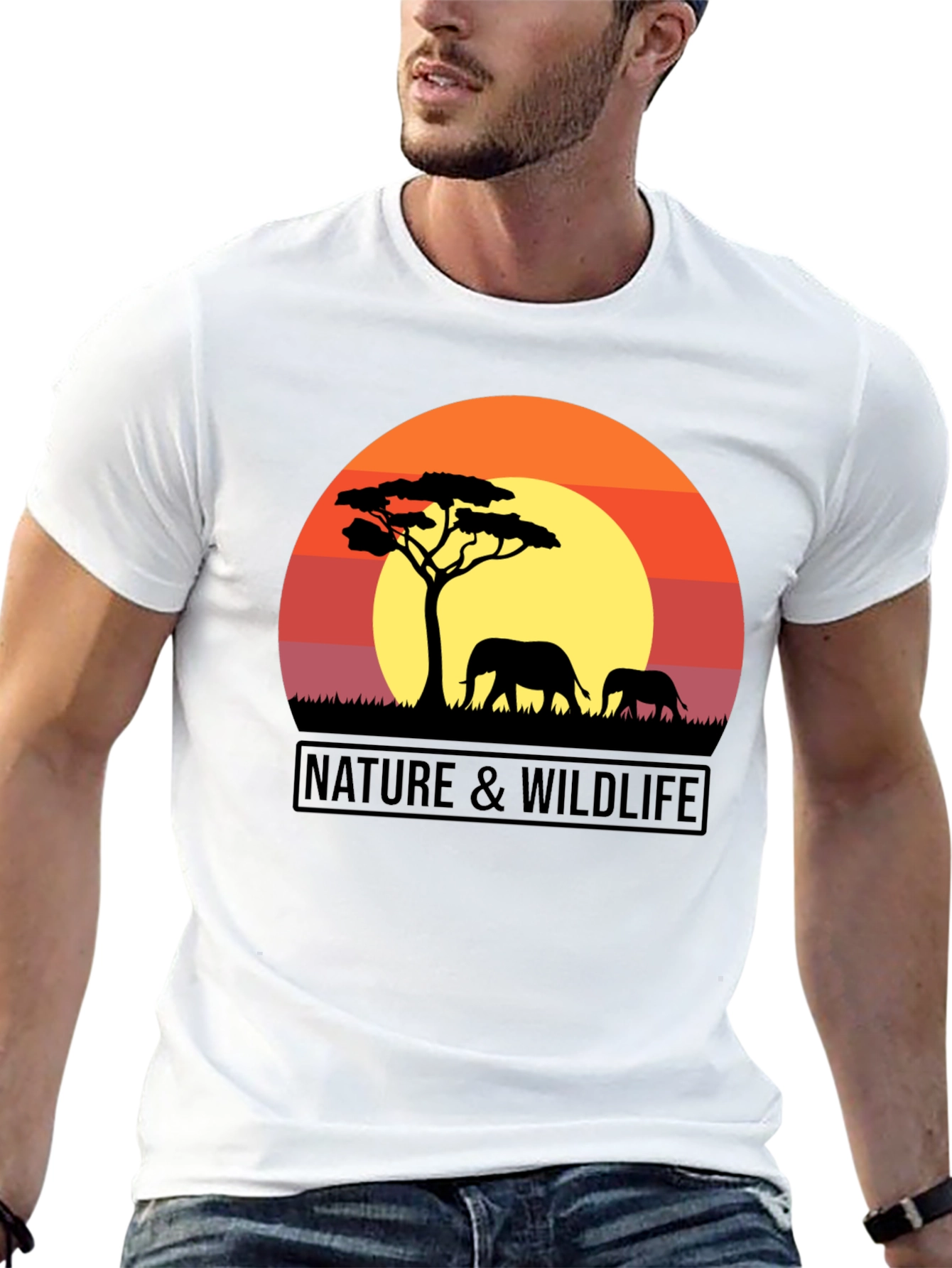 Nature & Wildlife Sunset Graphic T-Shirt