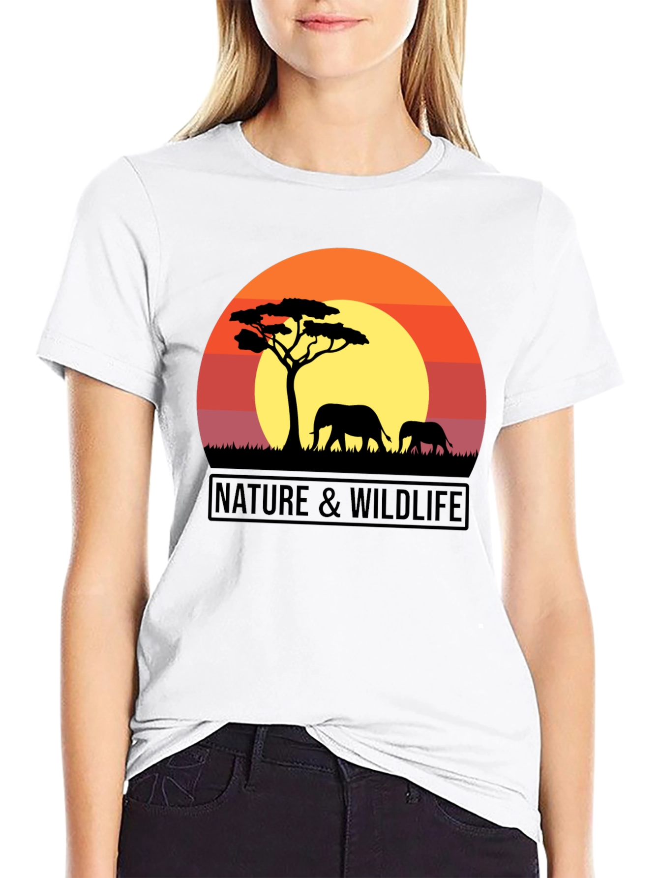 Nature & Wildlife Sunset Graphic T-Shirt