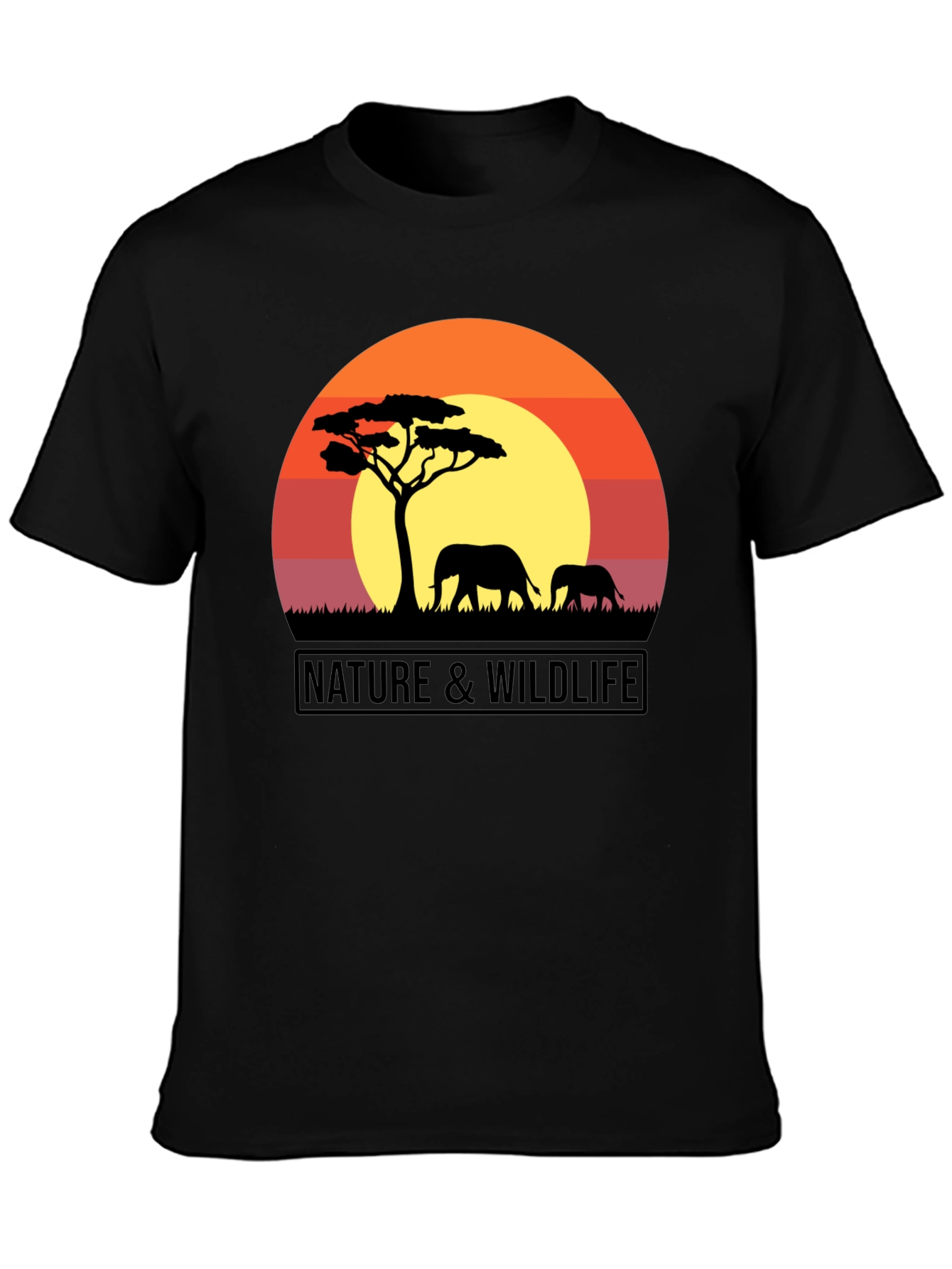 Nature & Wildlife Sunset Graphic T-Shirt