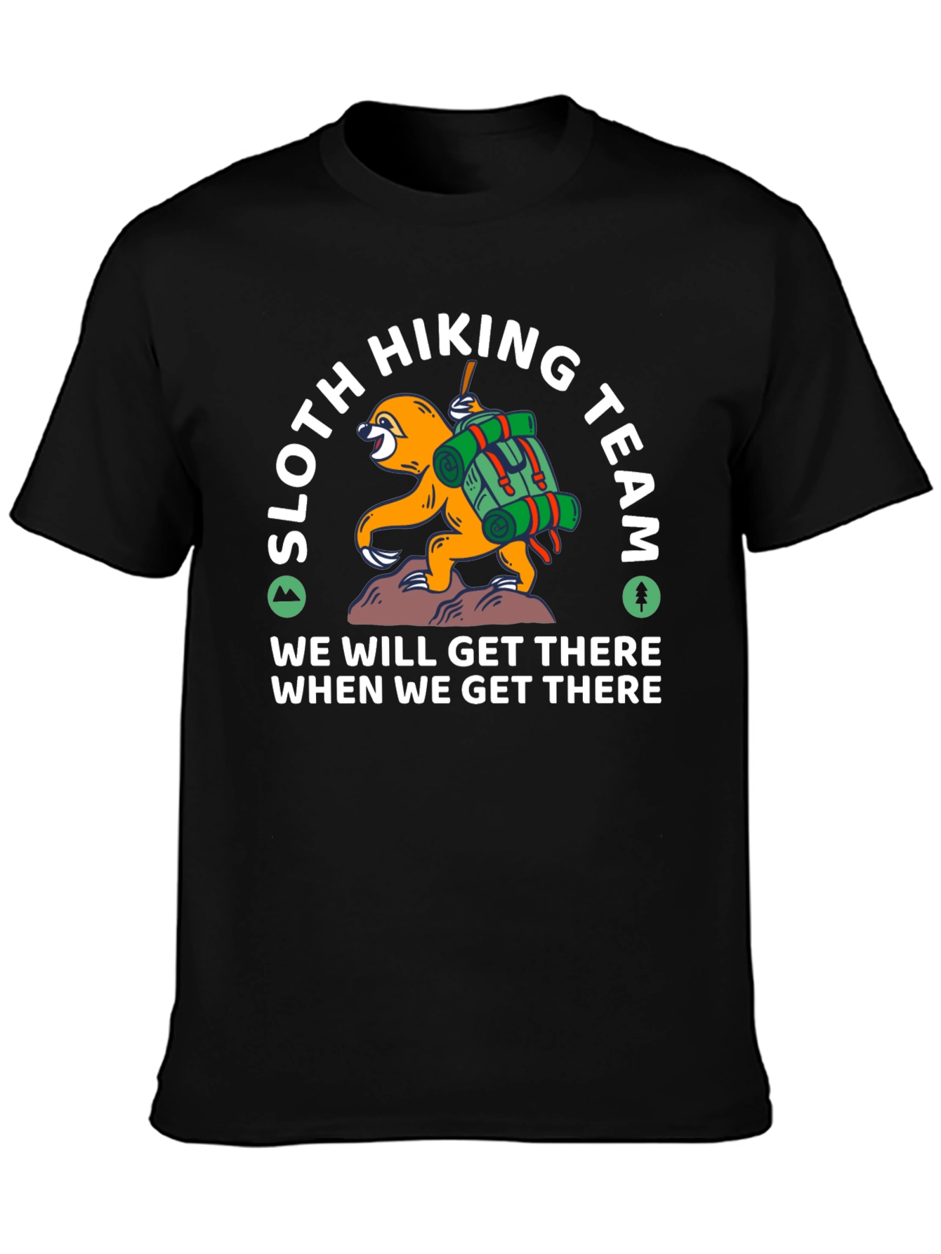 Sloth Hiking Team T-Shirt - Funny Adventure Tee