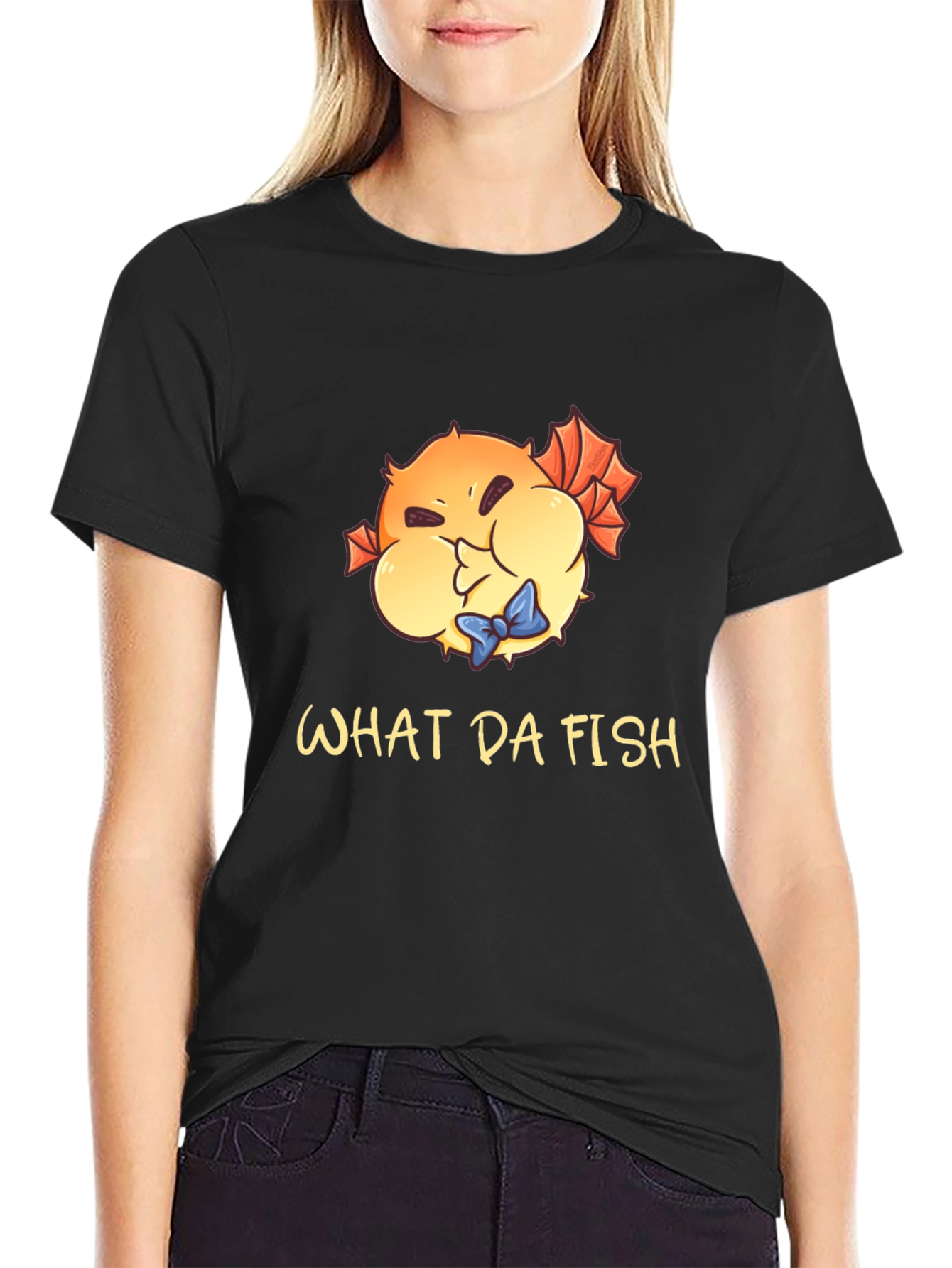What Da Fish T-Shirt - Funny Pufferfish Tee