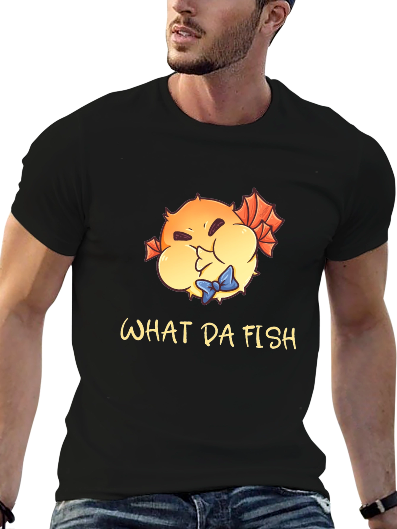 What Da Fish T-Shirt - Funny Pufferfish Tee