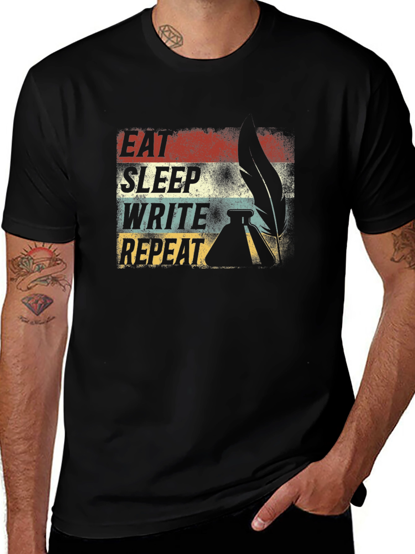 Eat Sleep Write Repeat T-Shirt - Writers Life Tee