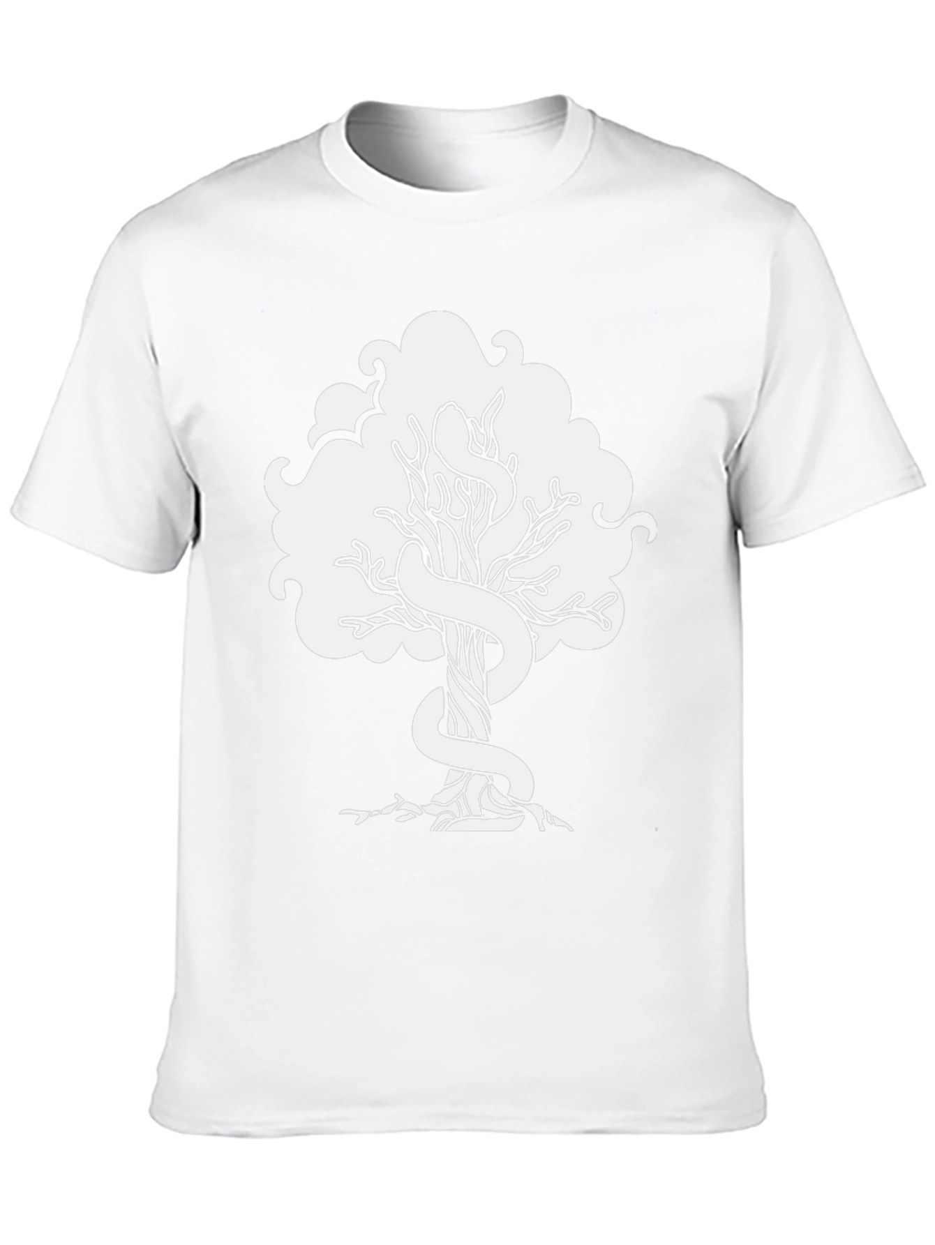 Tree of Life Snake Graphic T-Shirt - Black