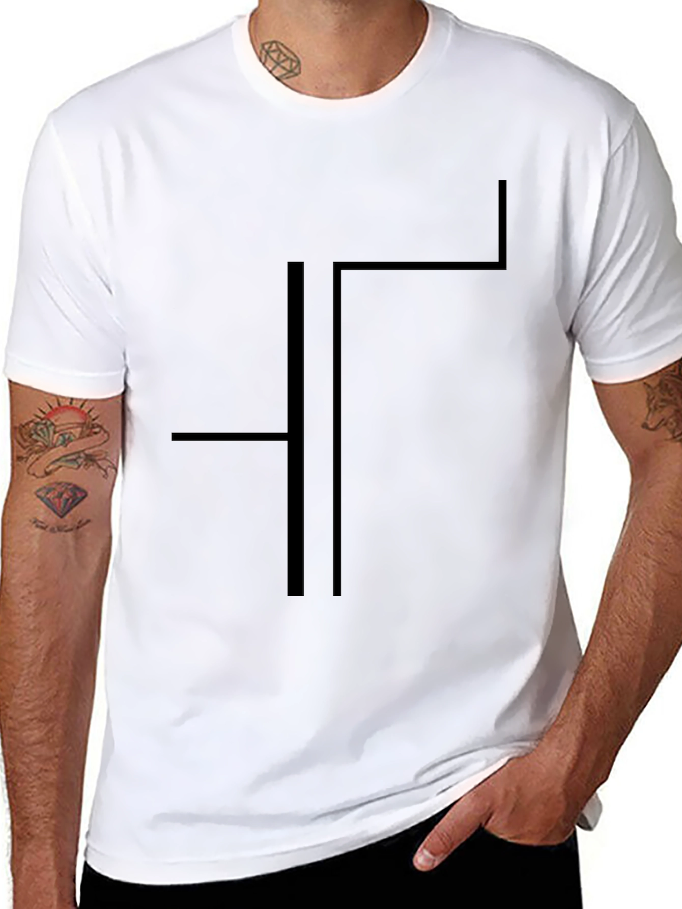 Modern Geometric T-Shirt - Minimalist Design