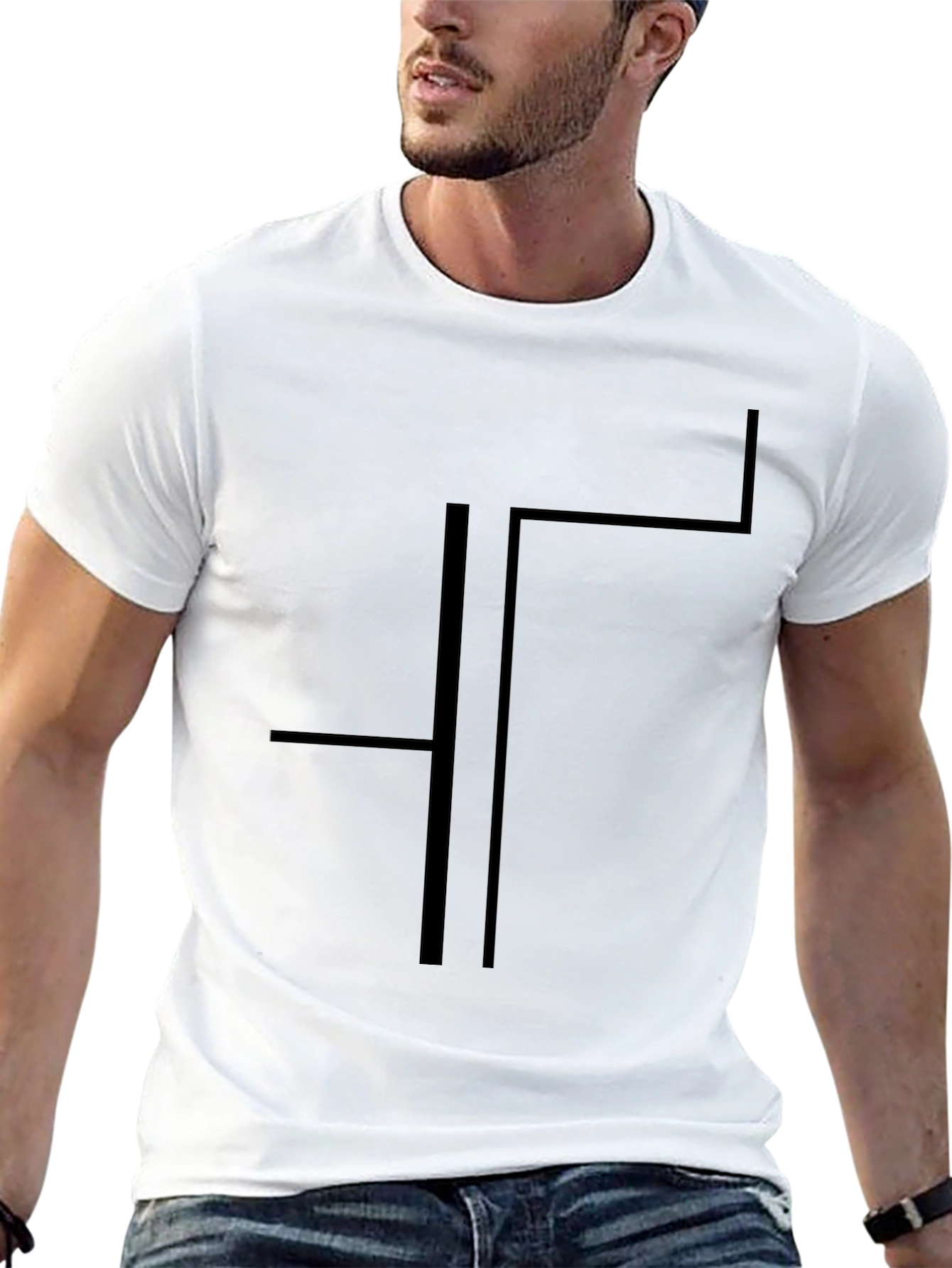 Modern Geometric T-Shirt - Minimalist Design