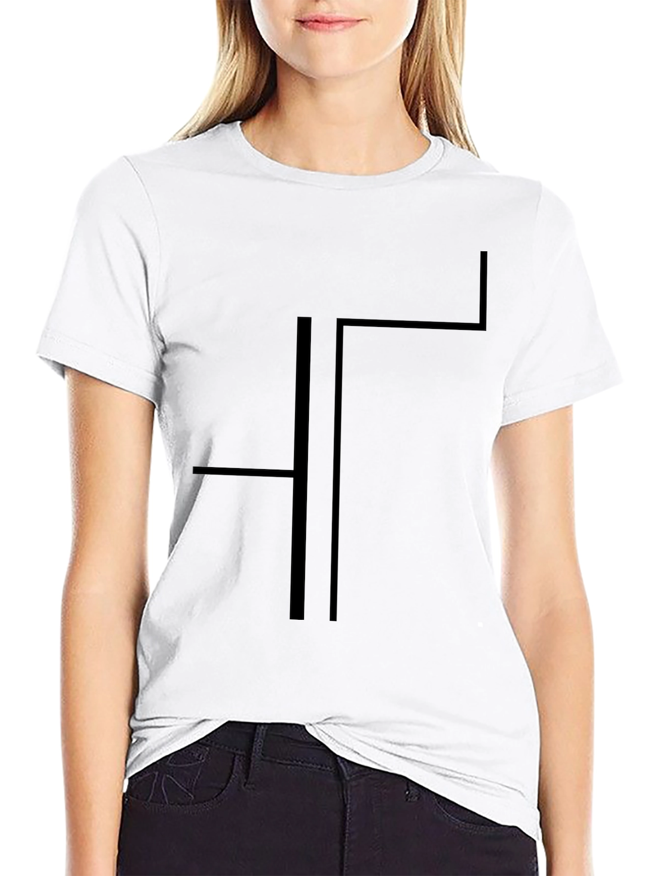 Modern Geometric T-Shirt - Minimalist Design