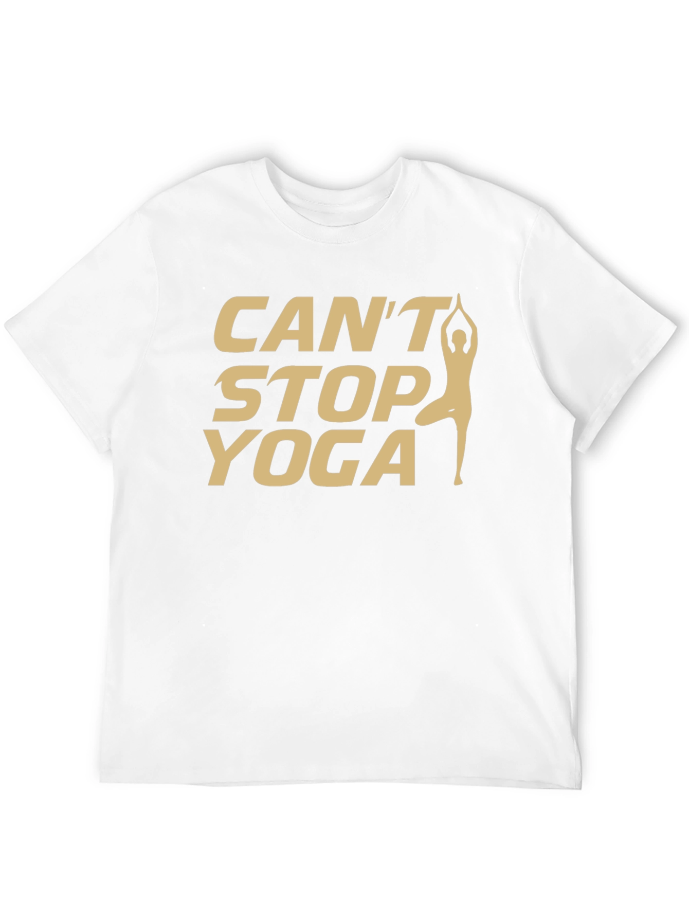 Cant Stop Yoga T-Shirt - Black Cotton Tee