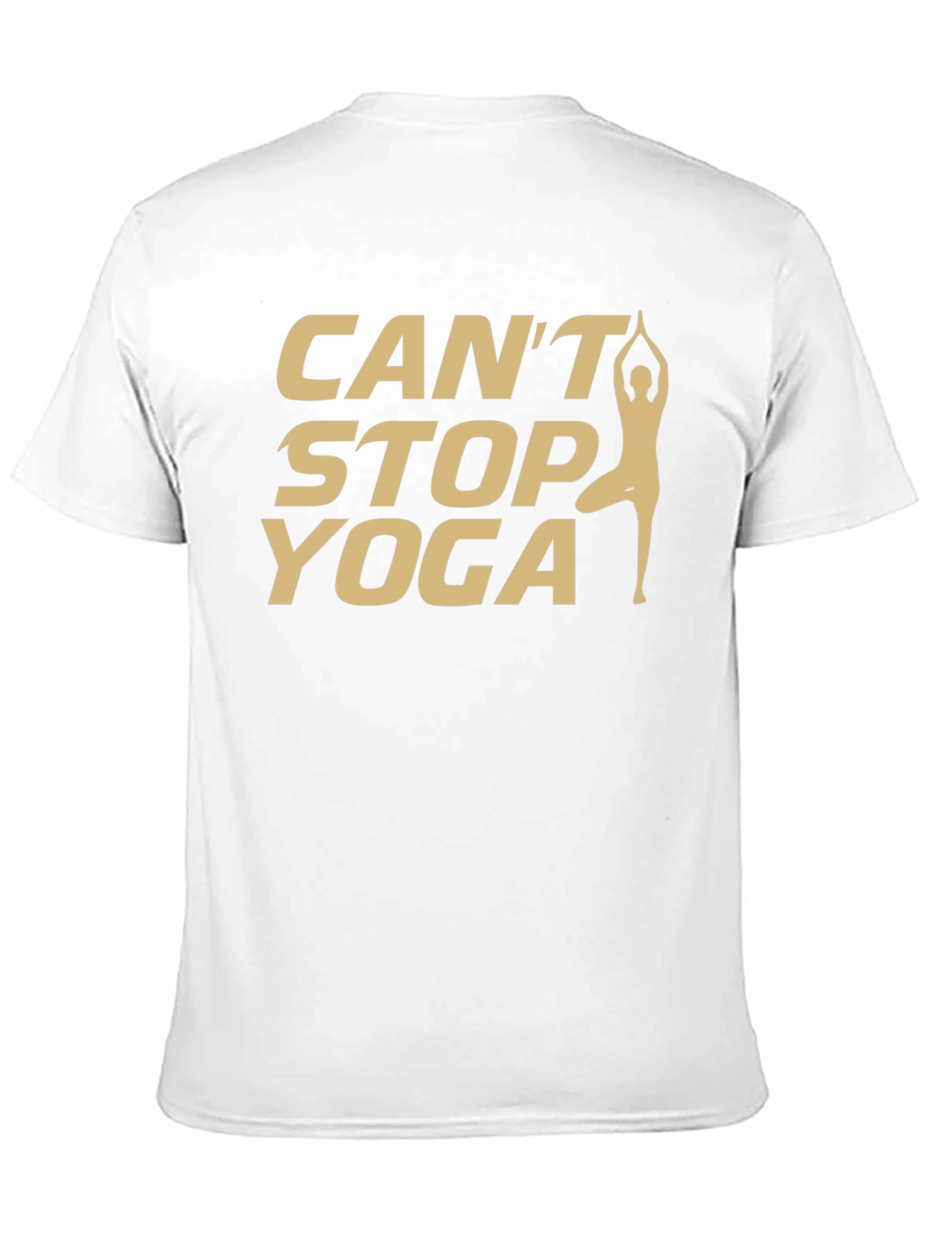 Cant Stop Yoga T-Shirt - Black Cotton Tee