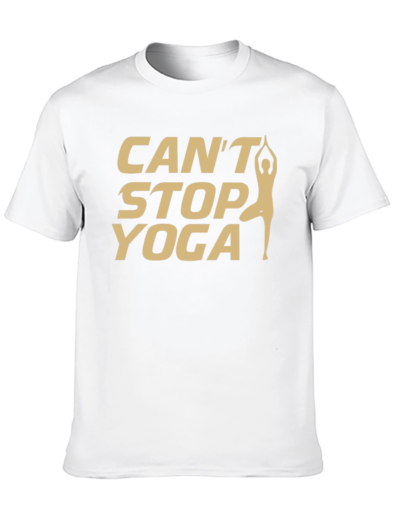 Cant Stop Yoga T-Shirt - Black Cotton Tee