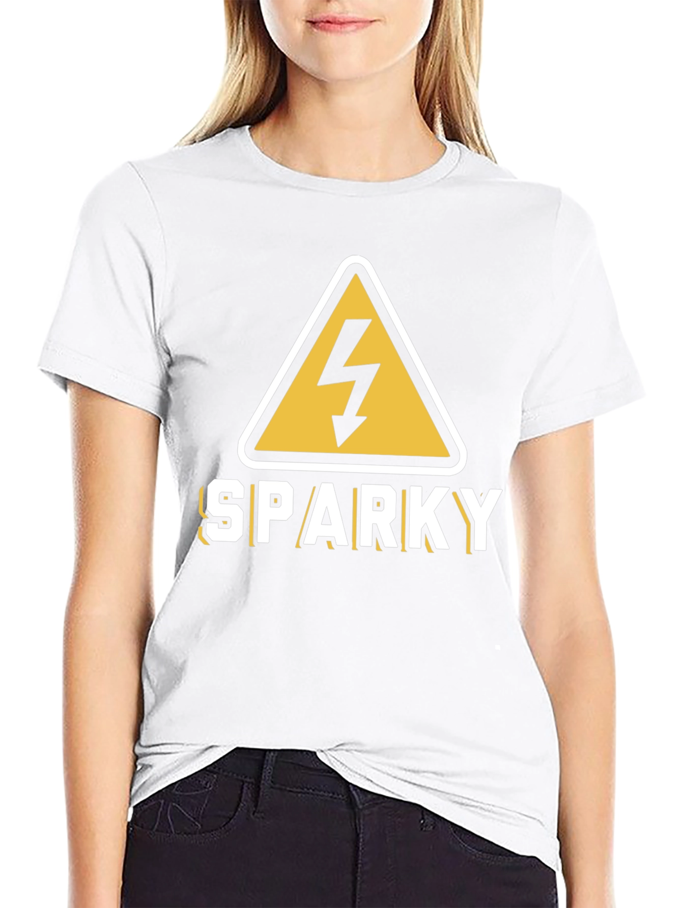Sparky Electricity Warning T-Shirt - Black