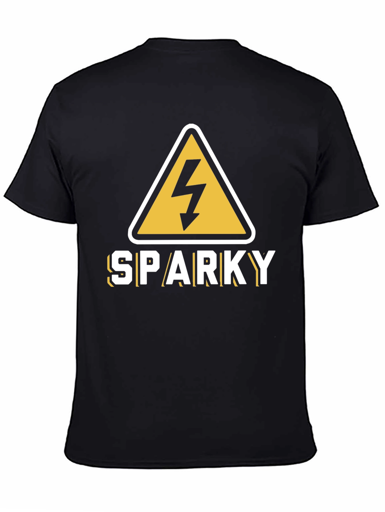 Sparky Electricity Warning T-Shirt - Black