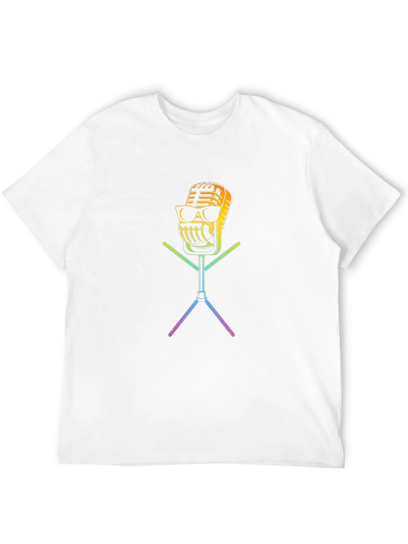 Cool Retro Microphone Graphic T-Shirt