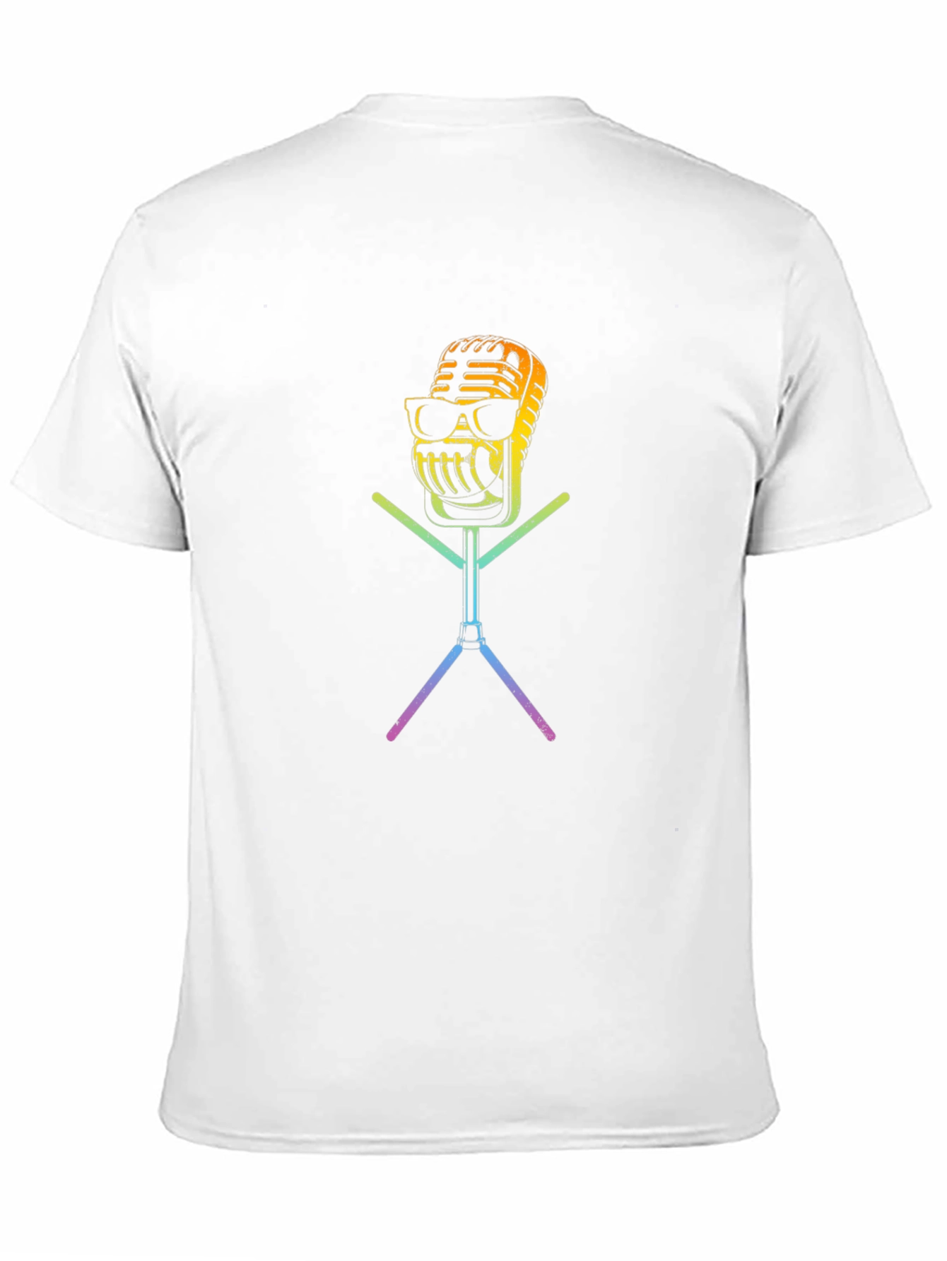 Cool Retro Microphone Graphic T-Shirt