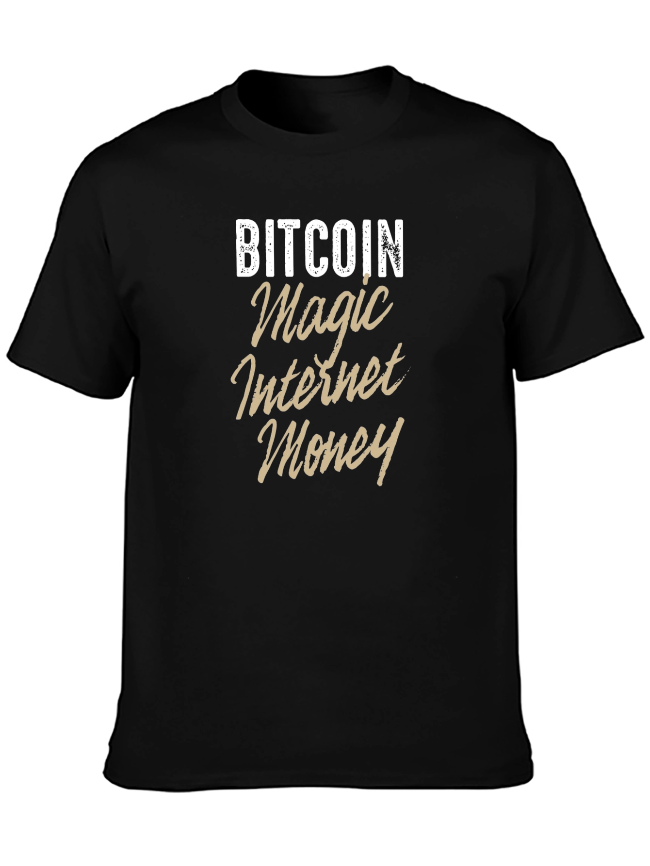 Bitcoin Magic Internet Money Black Tee
