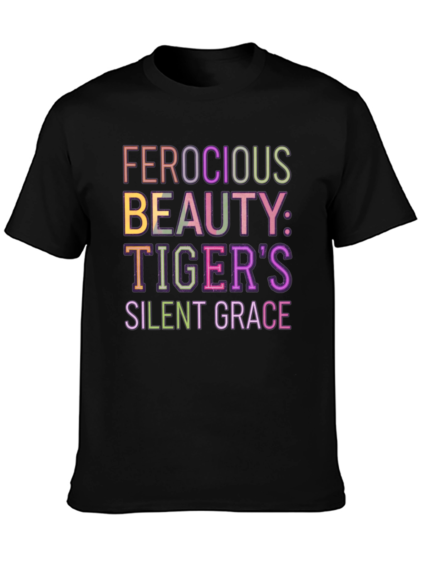 Ferocious Beauty Tigers Grace Black Tee
