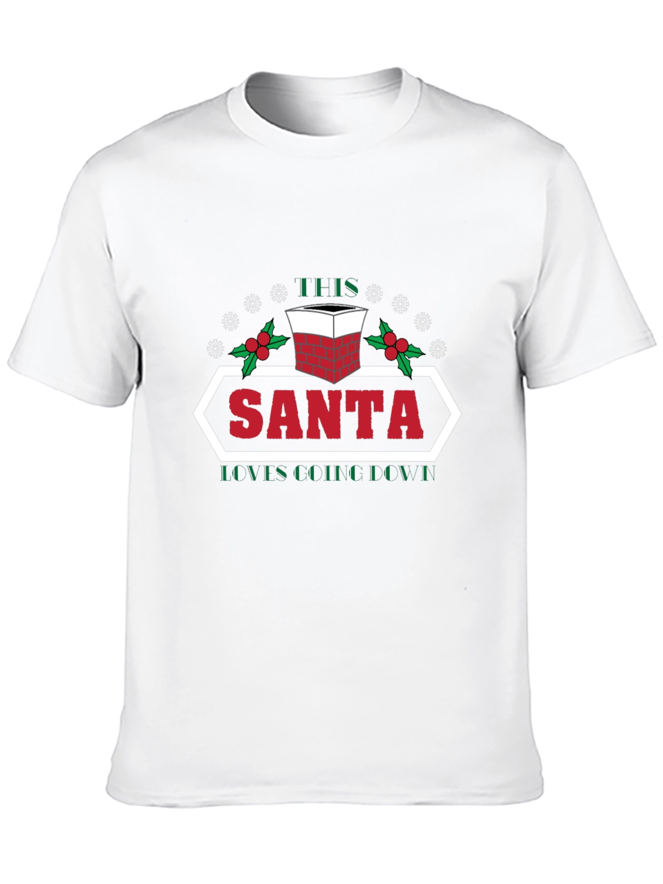 Santa Loves Coffee Christmas T-Shirt