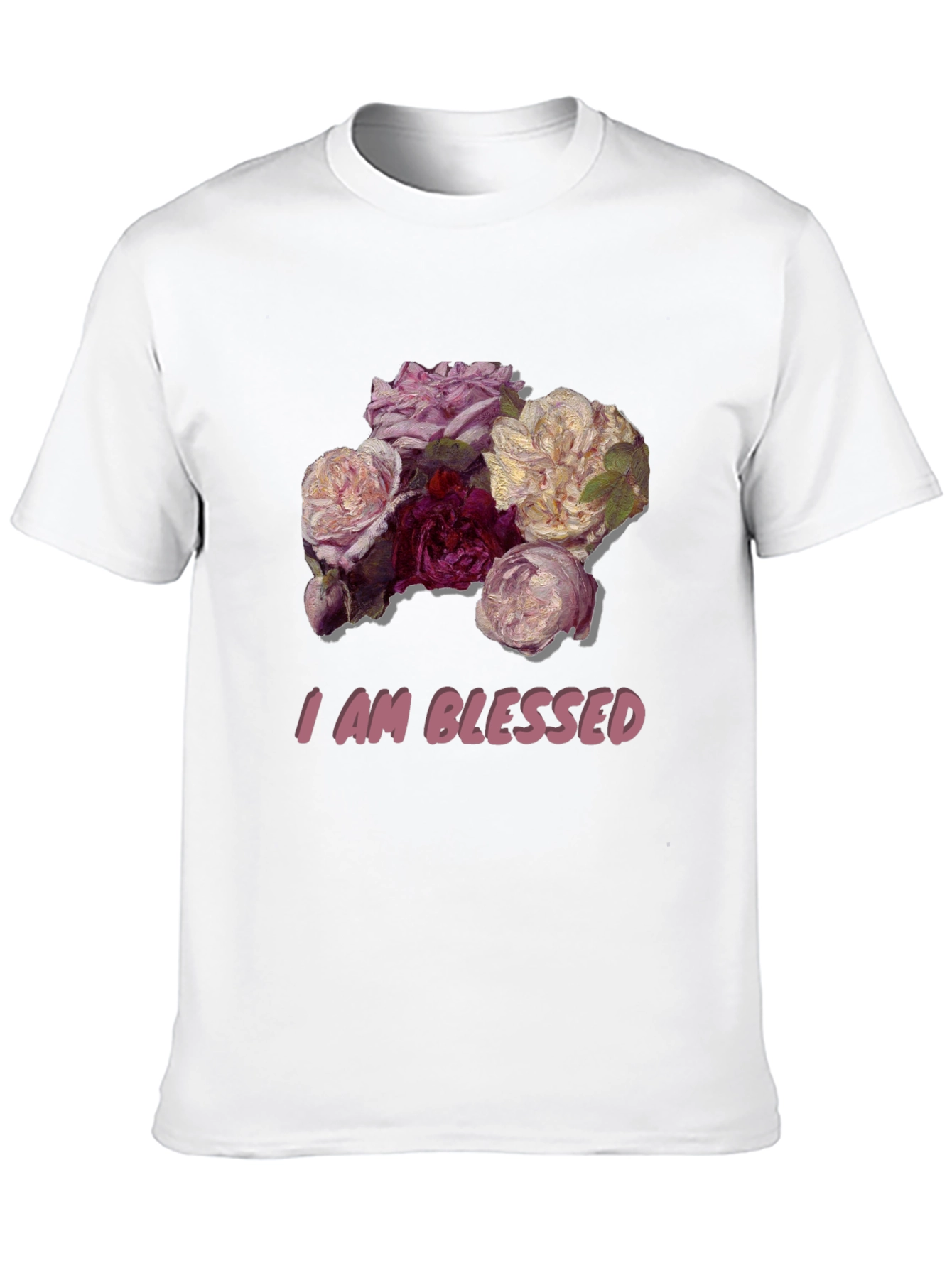 Floral Blessed T-Shirt - Stylish Graphic Tee
