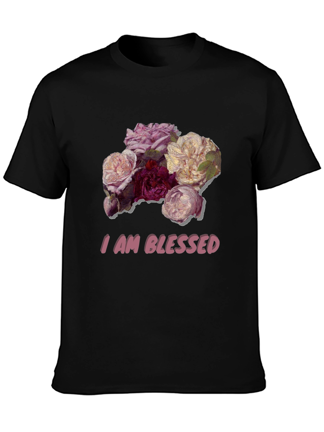 Floral Blessed T-Shirt - Stylish Graphic Tee