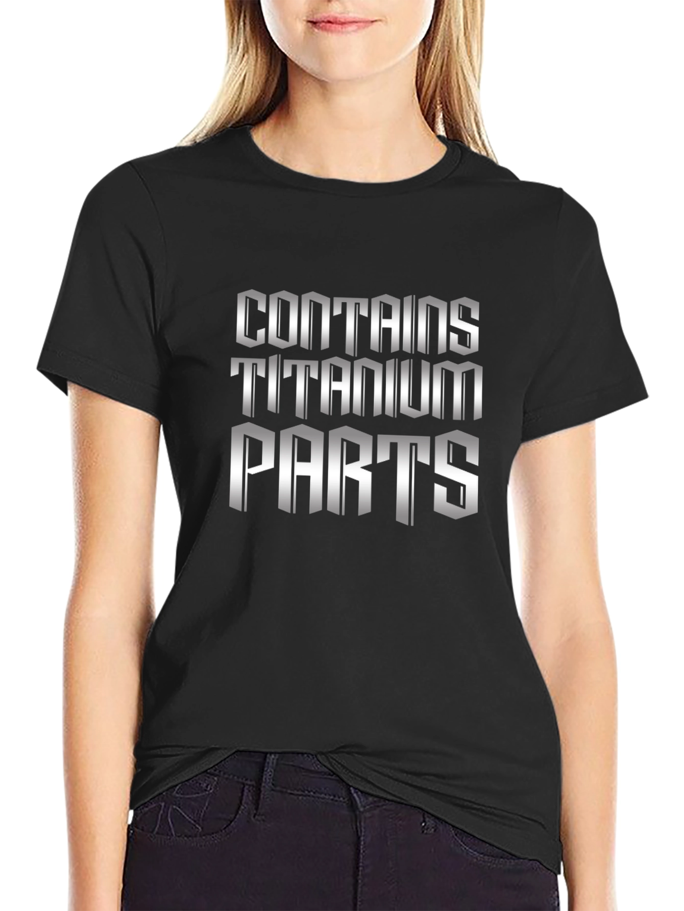 Contains Titanium Parts T-Shirt - Black