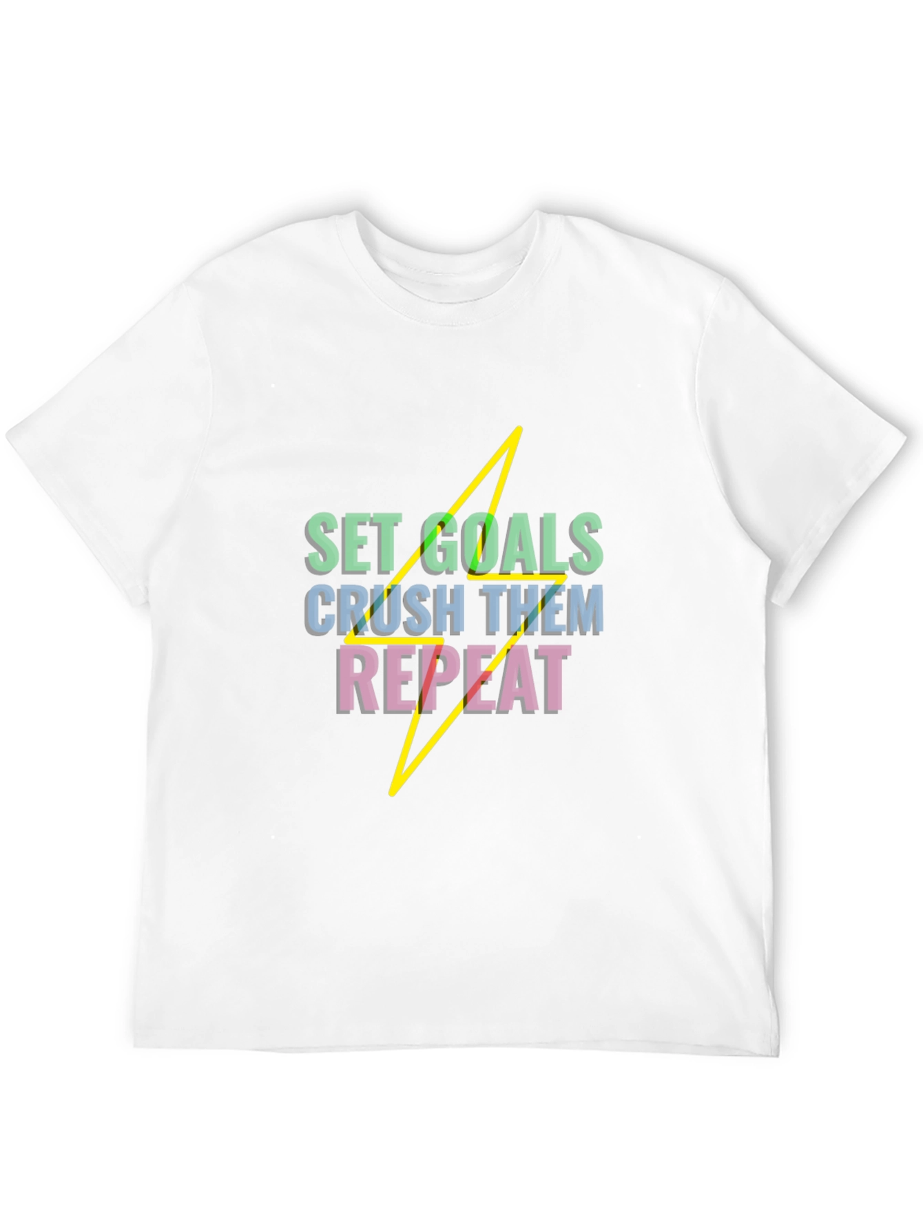Set Goals Black Graphic Tee