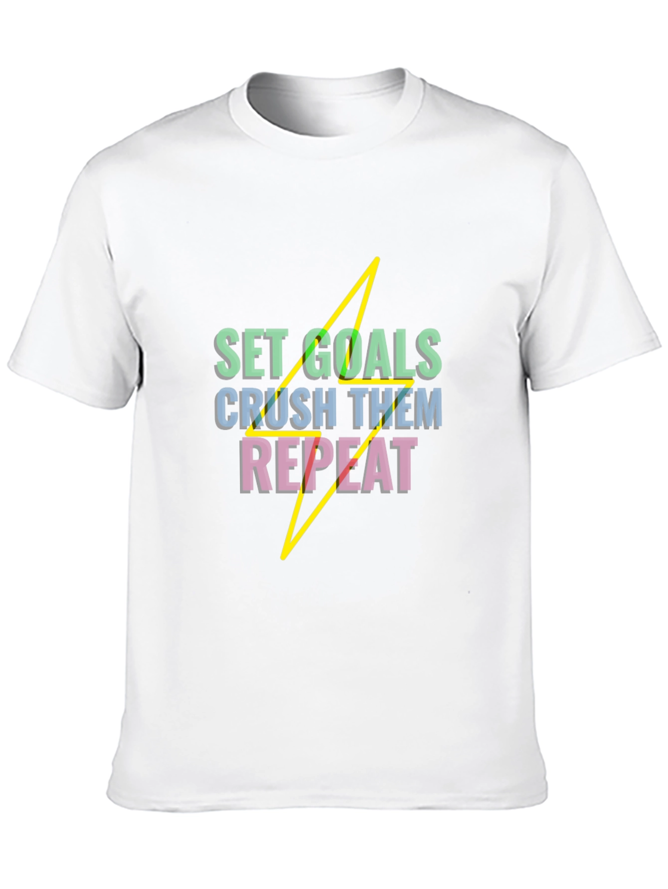 Set Goals Black Graphic Tee