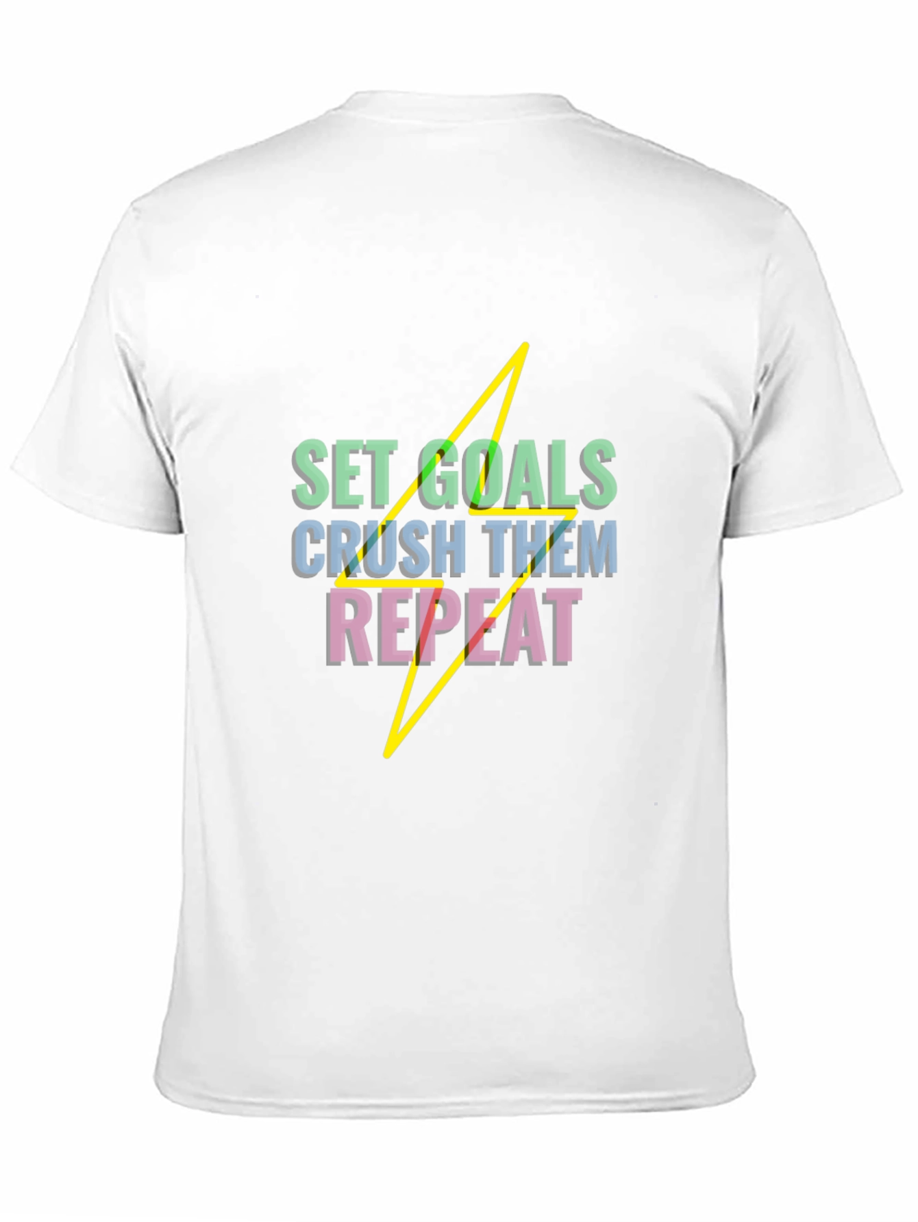 Set Goals Black Graphic Tee