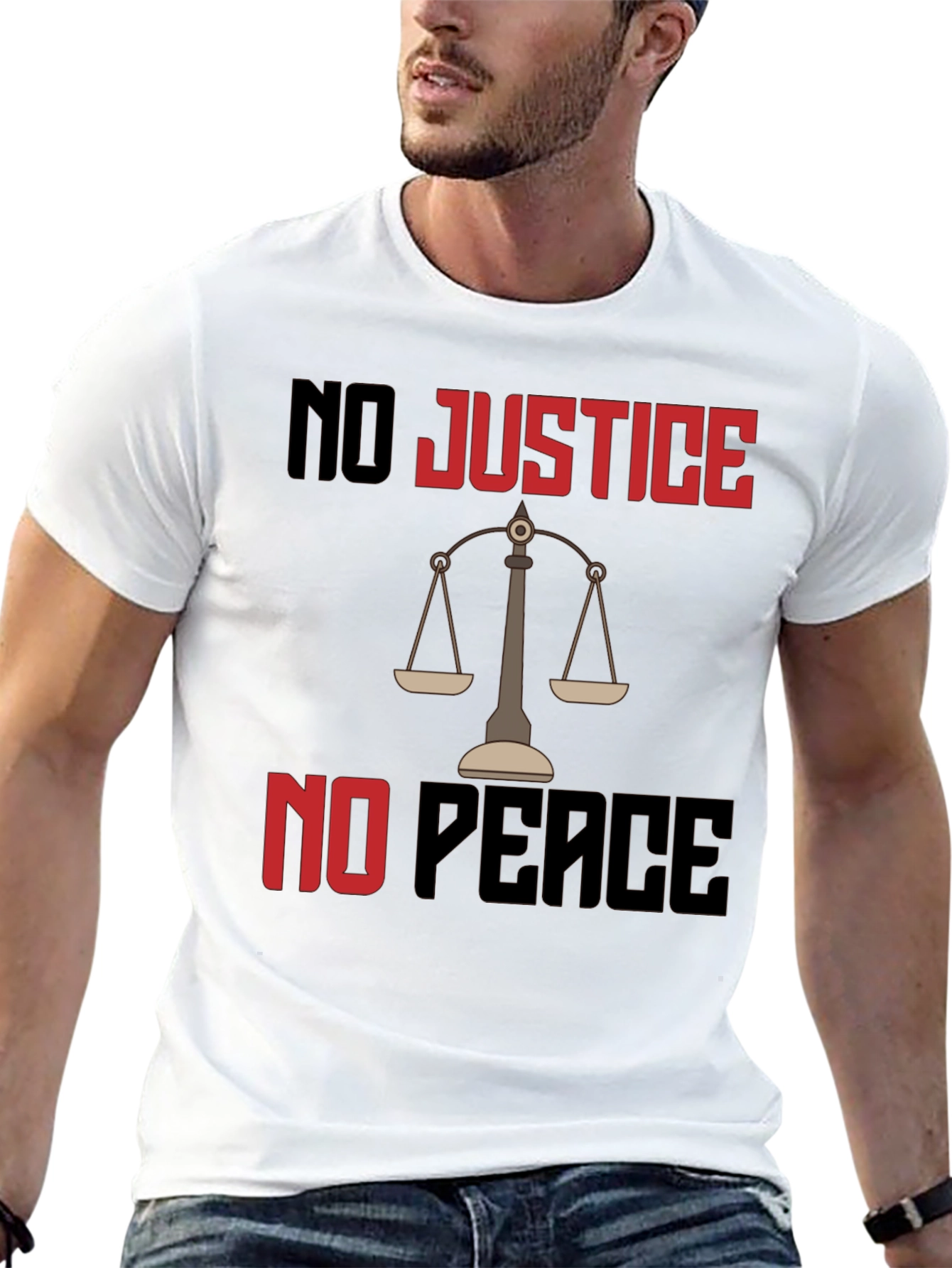 Justice Peace Graphic Tee