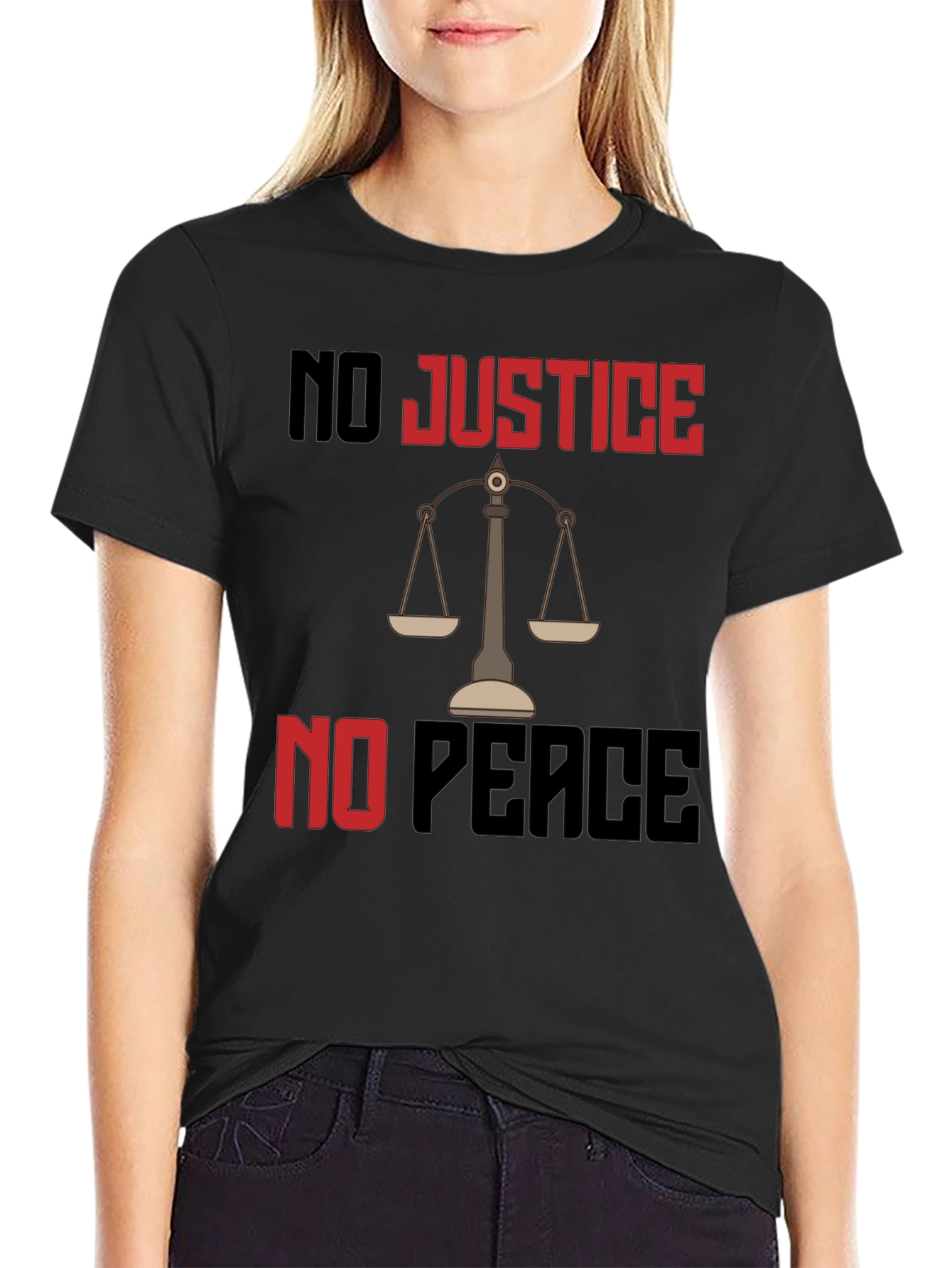 Justice Peace Graphic Tee