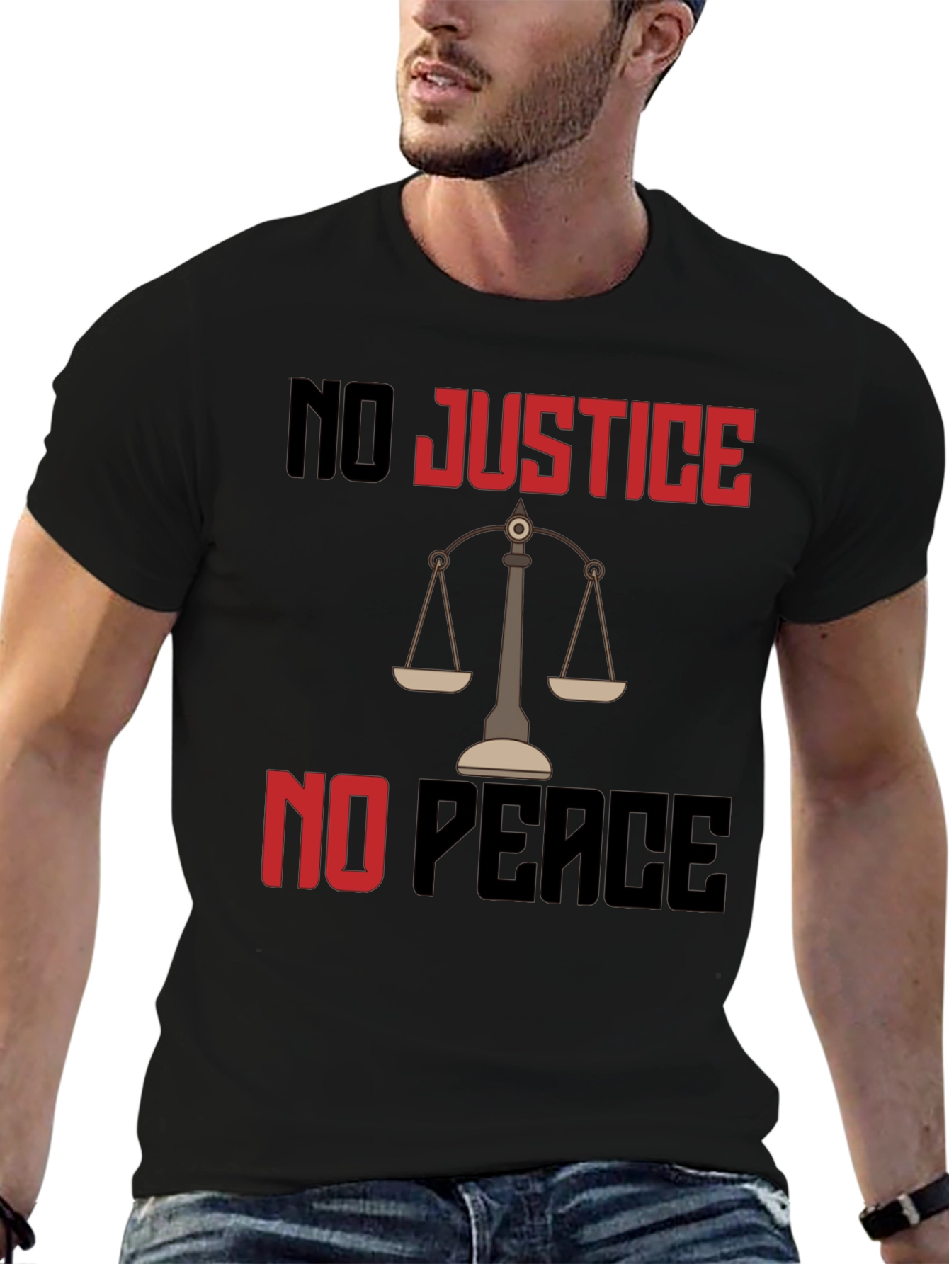 Justice Peace Graphic Tee