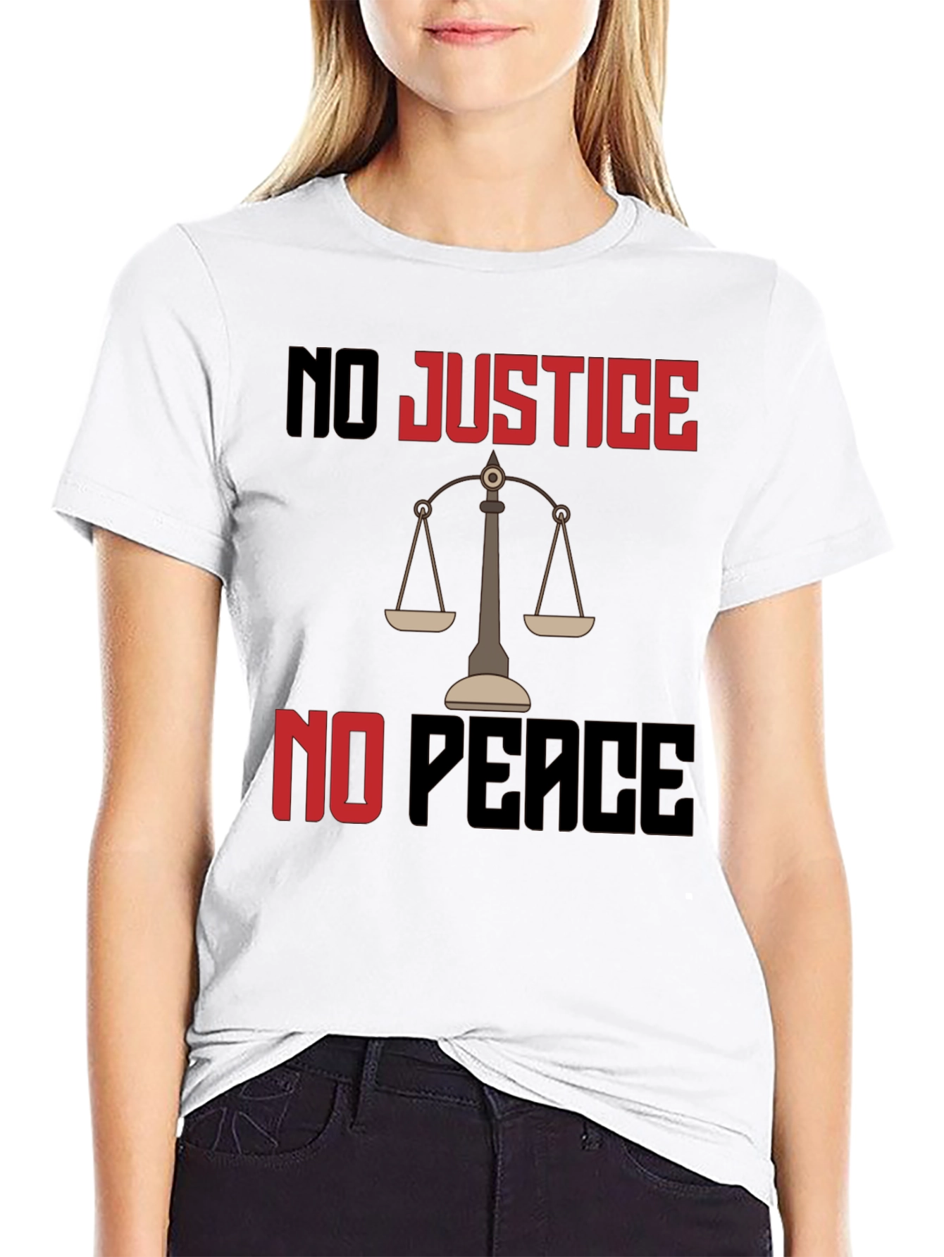 Justice Peace Graphic Tee