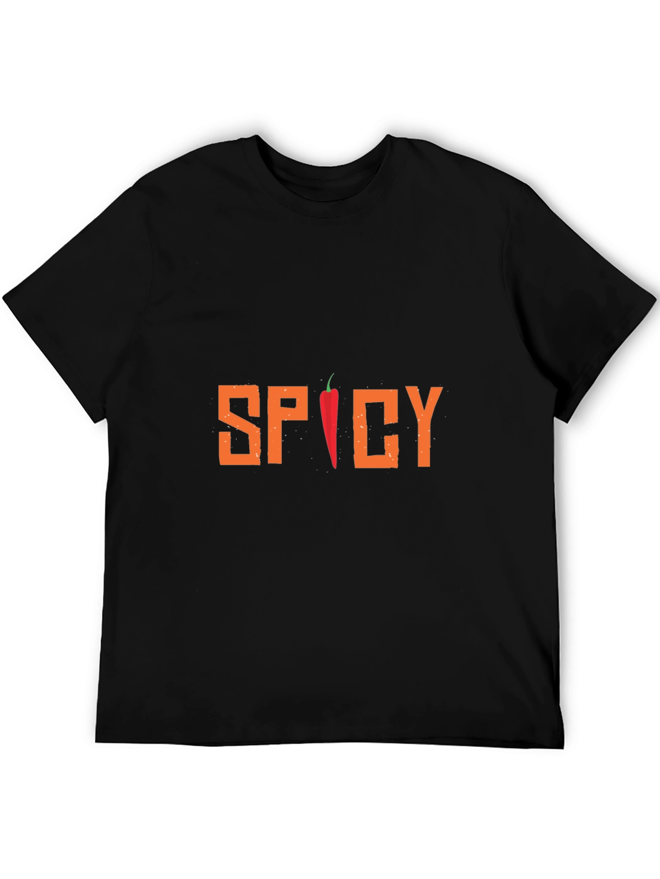 Spicy Chili Pepper Graphic Tee - Black T-Shirt
